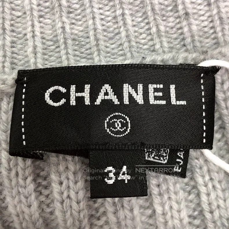 Chanel Chanel 22K black and gray gradient cashmere knitted cardig Size XXS / US 00 / IT 34 - 5 Thumbnail
