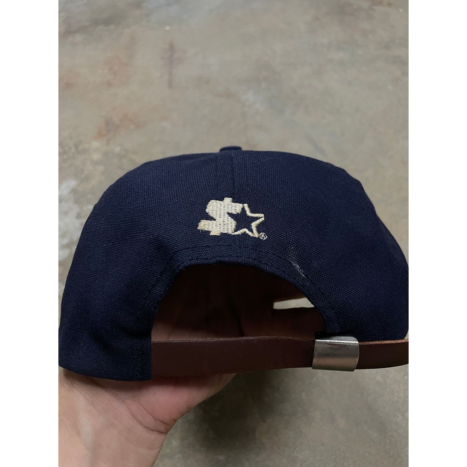 Supreme Supreme Starter Hat Navy Gold Used OS Size ONE SIZE - 2 Thumbnail