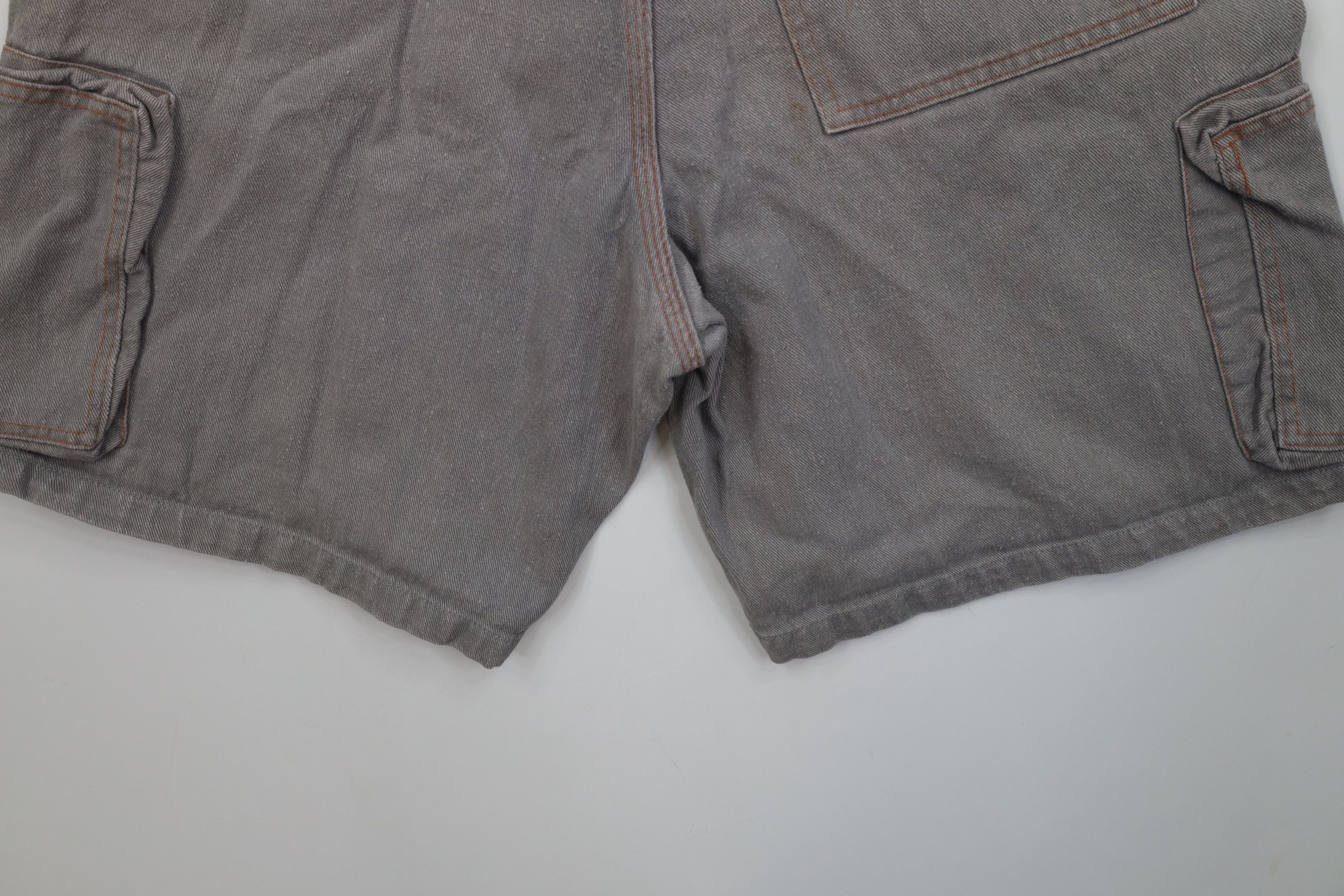 Vintage Vintage 90s Y2K Streetwear Skateboard Cargo Shorts Gray Size US 34 / EU 50 - 12 Thumbnail