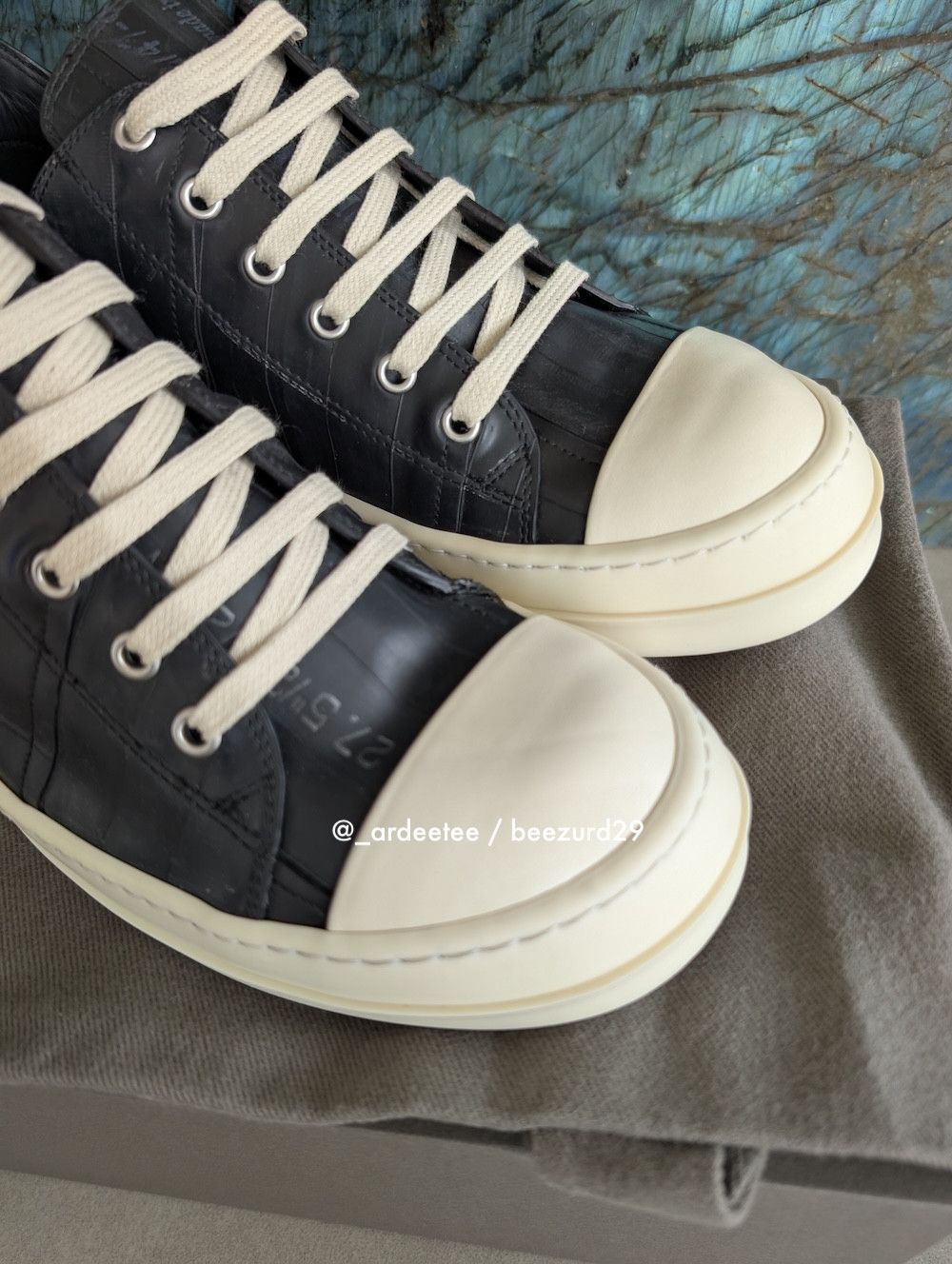 Rick Owens 💥1/1 SAMPLE MATISSE DI MAGGIO RUBBER RAMONES LOW FW24 Size US 8 / EU 41 - 4 Thumbnail