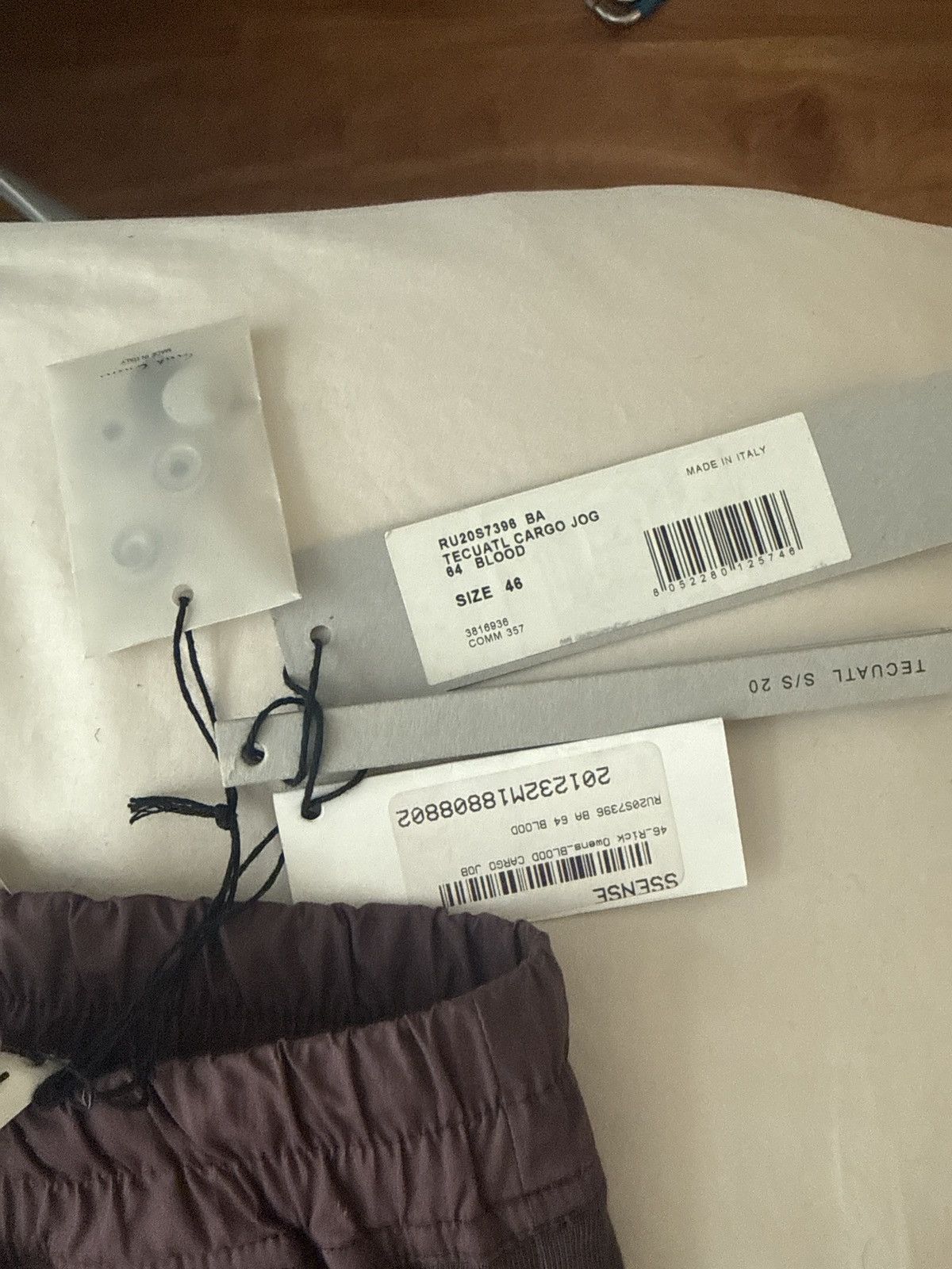Rick Owens Rick Owen Tecuatl SS20 Bauhaus Cargo Sweatpants Size US 30 / EU 46 - 2 Thumbnail
