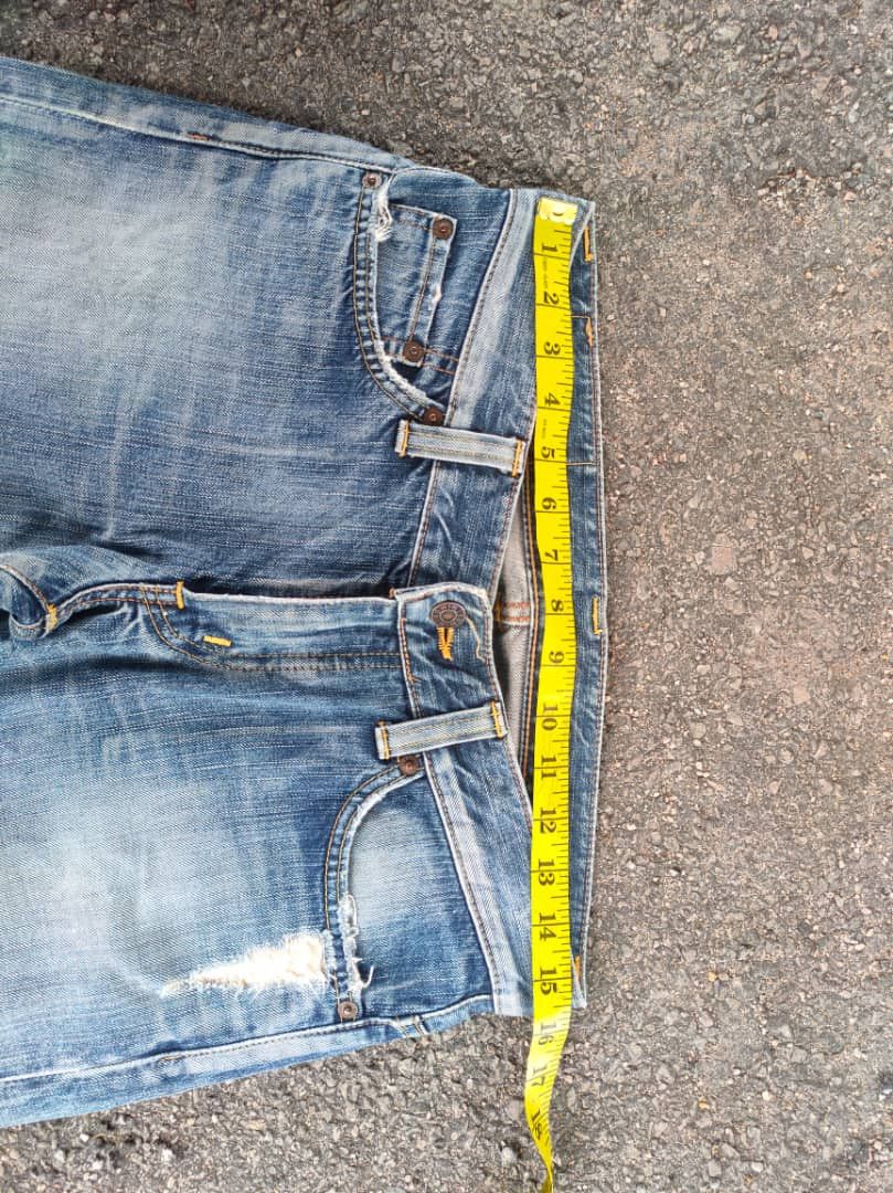 Edwin VINTAGE EDWIN 401 RIPPED FADED JEANS DENIM PANTS Size US 31 - 7 Thumbnail
