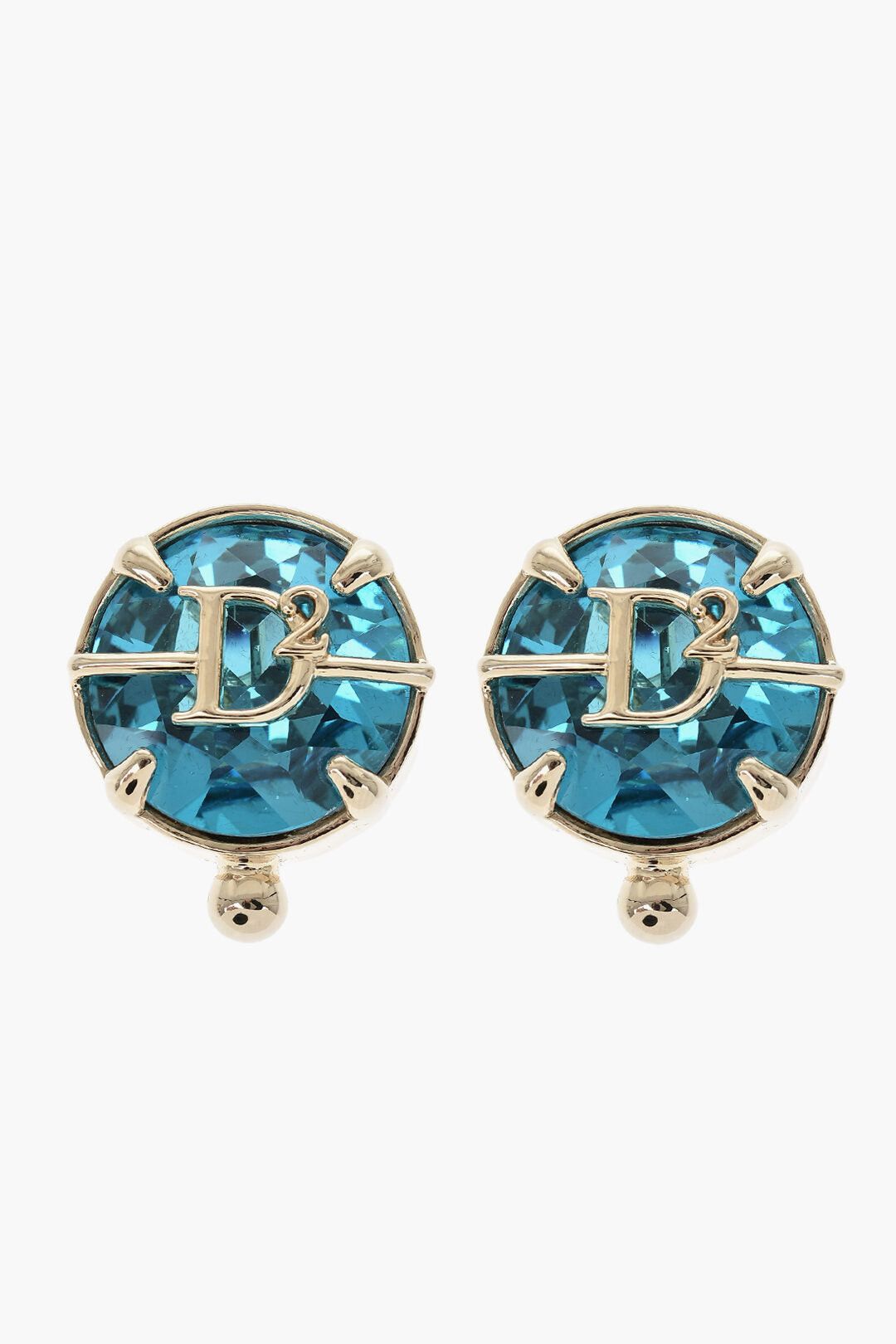 Dsquared2 Metal Clip-On Earrings With Set Crystals Size ONE SIZE - 1 Thumbnail