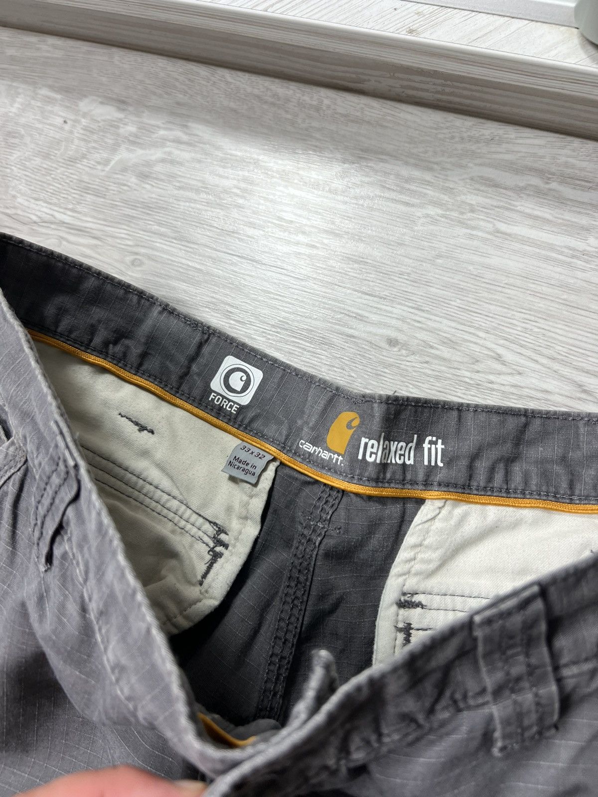 Carhartt × Vintage Carhartt Destroyed Cargo Baggy Pants Workwear Street Style Size US 33 - 19 Thumbnail