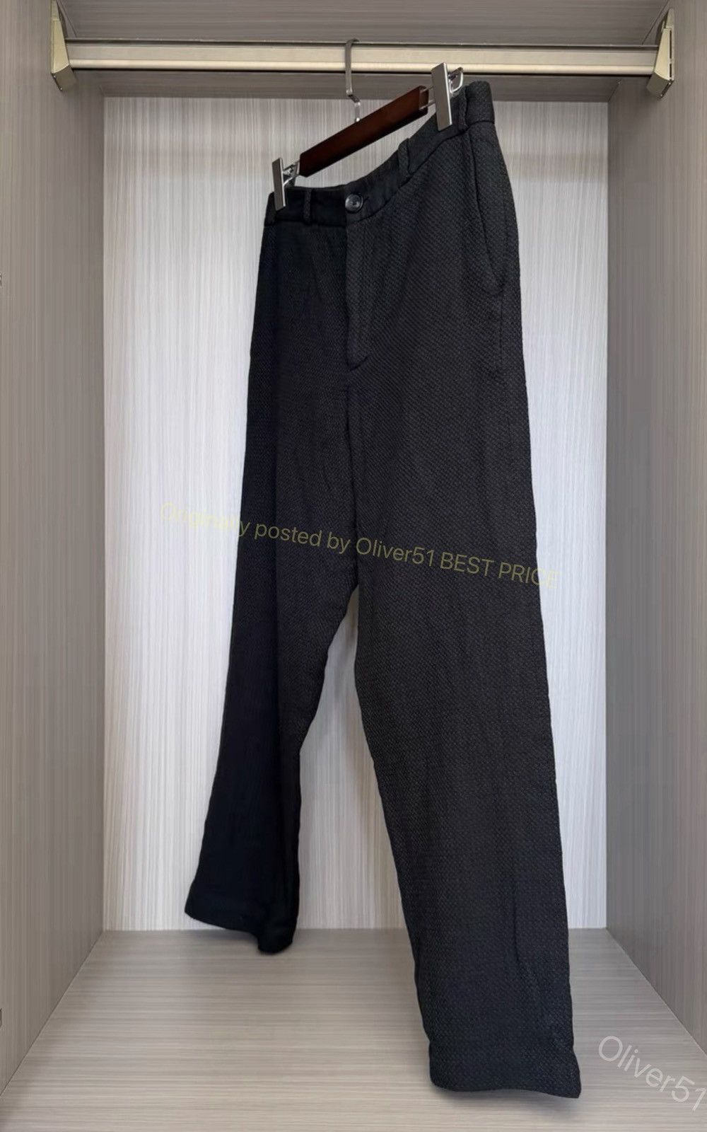 Geoffrey B. Small Geoffrey B. Small Antique‑Loom Knit Trousers YYYY17/2610 Size US 34 / EU 50 - 1 Thumbnail