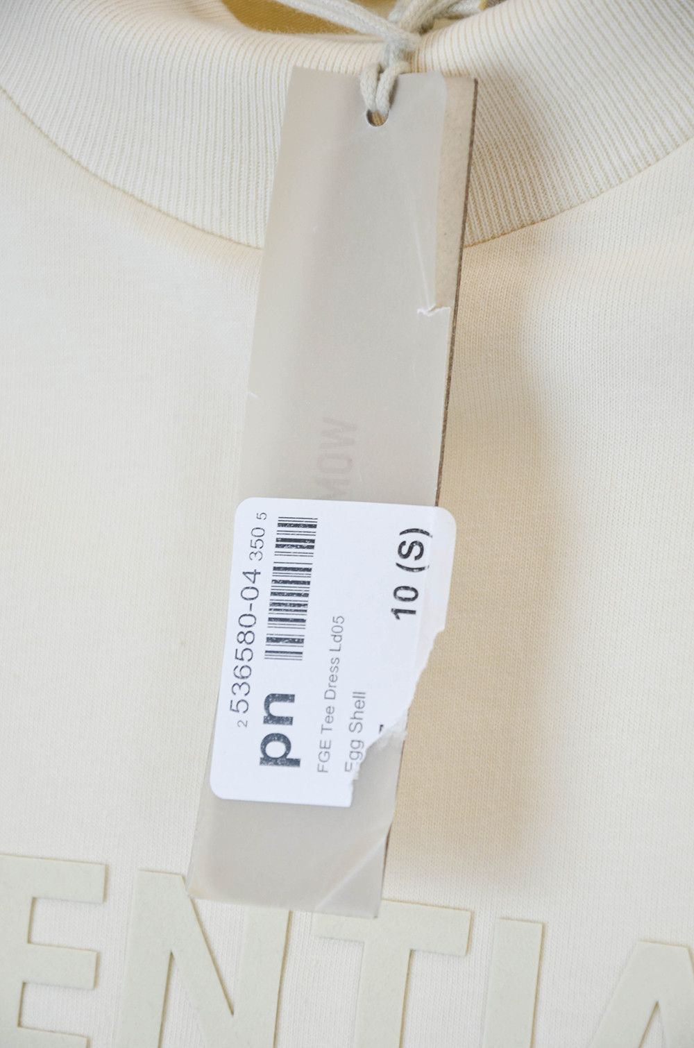 Fear of God ESSENTIALS Fear of God Tee Dress “Egg Shell” - Size S Size S / US 4 / IT 40 - 12 Thumbnail