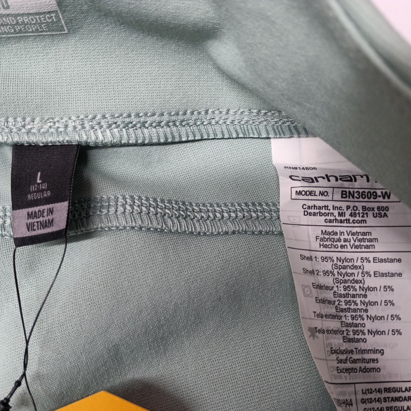 Carhartt Carhartt Women’s Leggings Lightweight Size L Mint Green Size 34" / US 12 / IT 48 - 5 Thumbnail