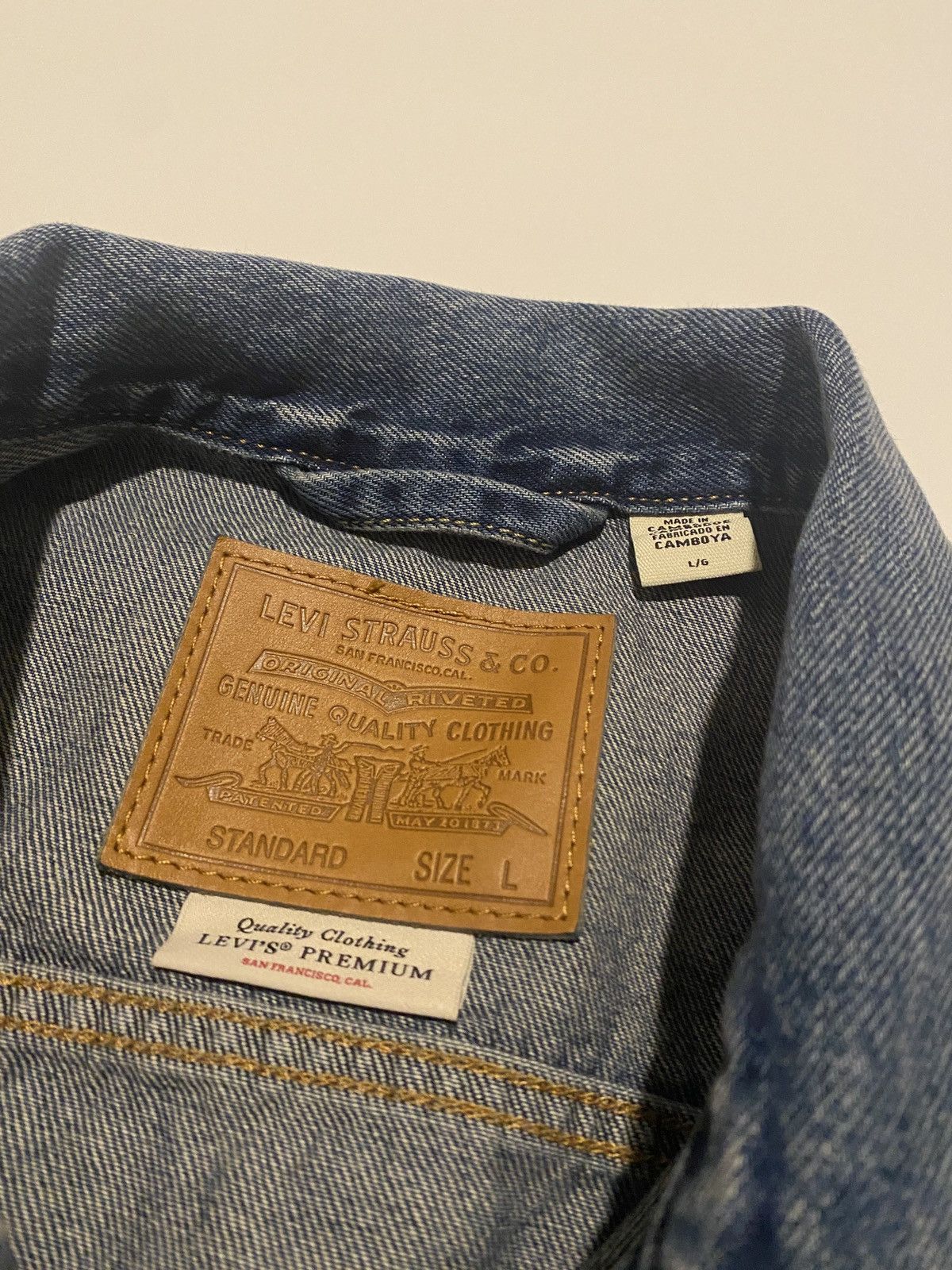 Levi's Levi’s Premium Clothing Relaxed Fit Trucker Jacket Size US L / EU 52-54 / 3 - 5 Thumbnail