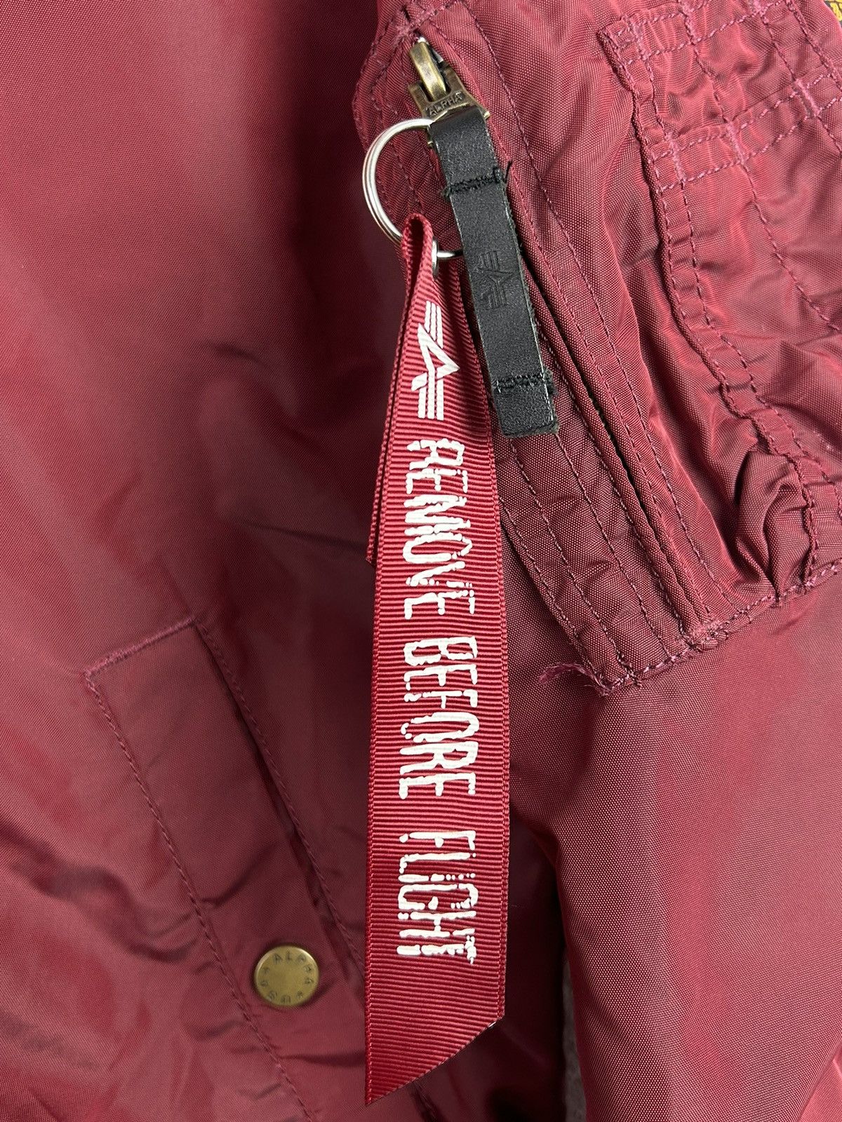 Alpha Industries Alpha Indistries Lightweight MA1 Bomber Jacket In Bordo Size US M / EU 48-50 / 2 - 3 Thumbnail