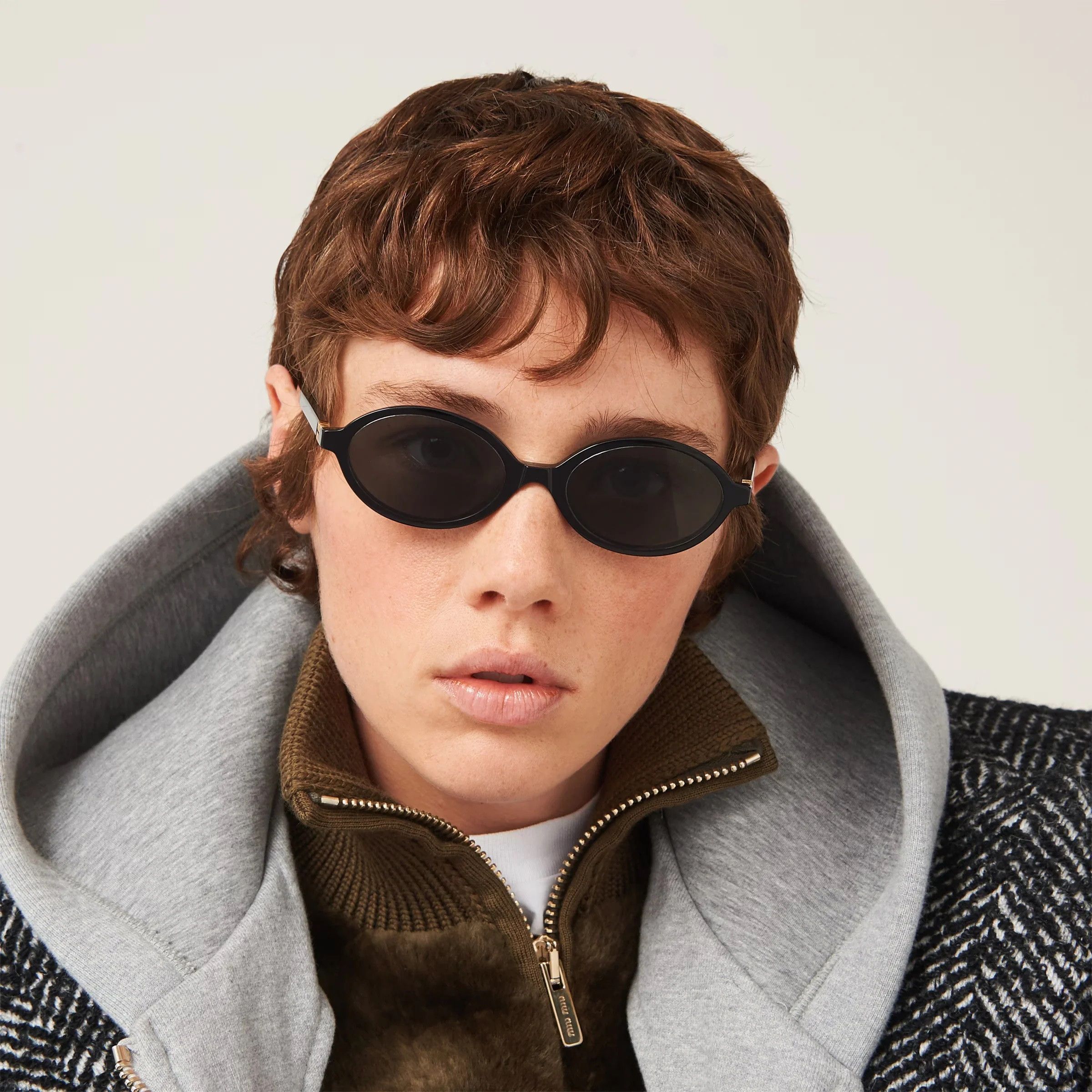 Miu Miu NEW Miu Miu MU04ZS 1AB5S0 REGARD Unisex Sunglasses Size ONE SIZE - 13 Thumbnail