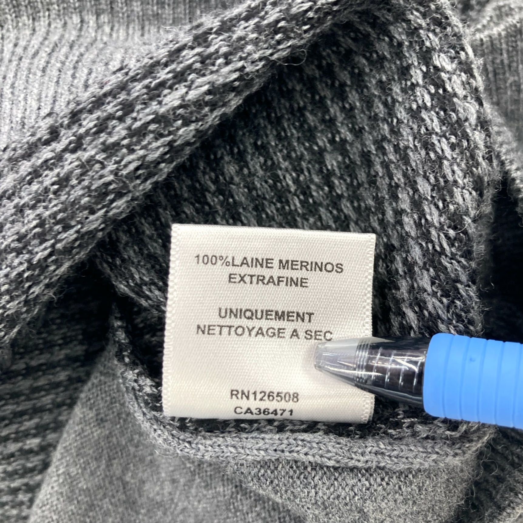 Vintage Thomas Dean Mens Gray 2 Tone Sweater 100% Extra Fine Merino Wool Italian Size XL Size US XL / EU 56 / 4 - 6 Thumbnail