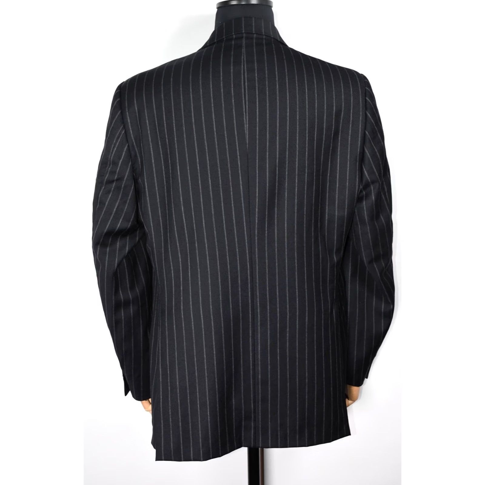 Corneliani Corneliani Blazer Wool Striped Men's 54 Black CC Collection 54 Wool Blazer Men Size 54R - 3 Thumbnail