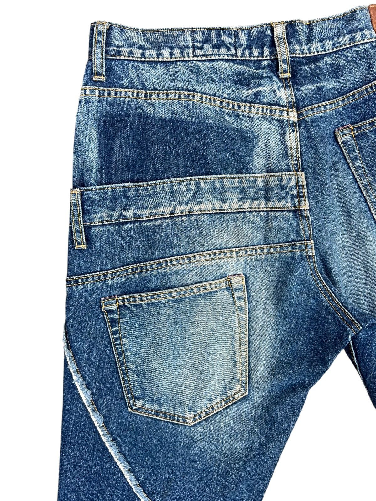 Vintage Vintage Antgauge Multiple Cut Raw Edge Mud Denim Jeans Size US 32 / EU 48 - 14 Thumbnail