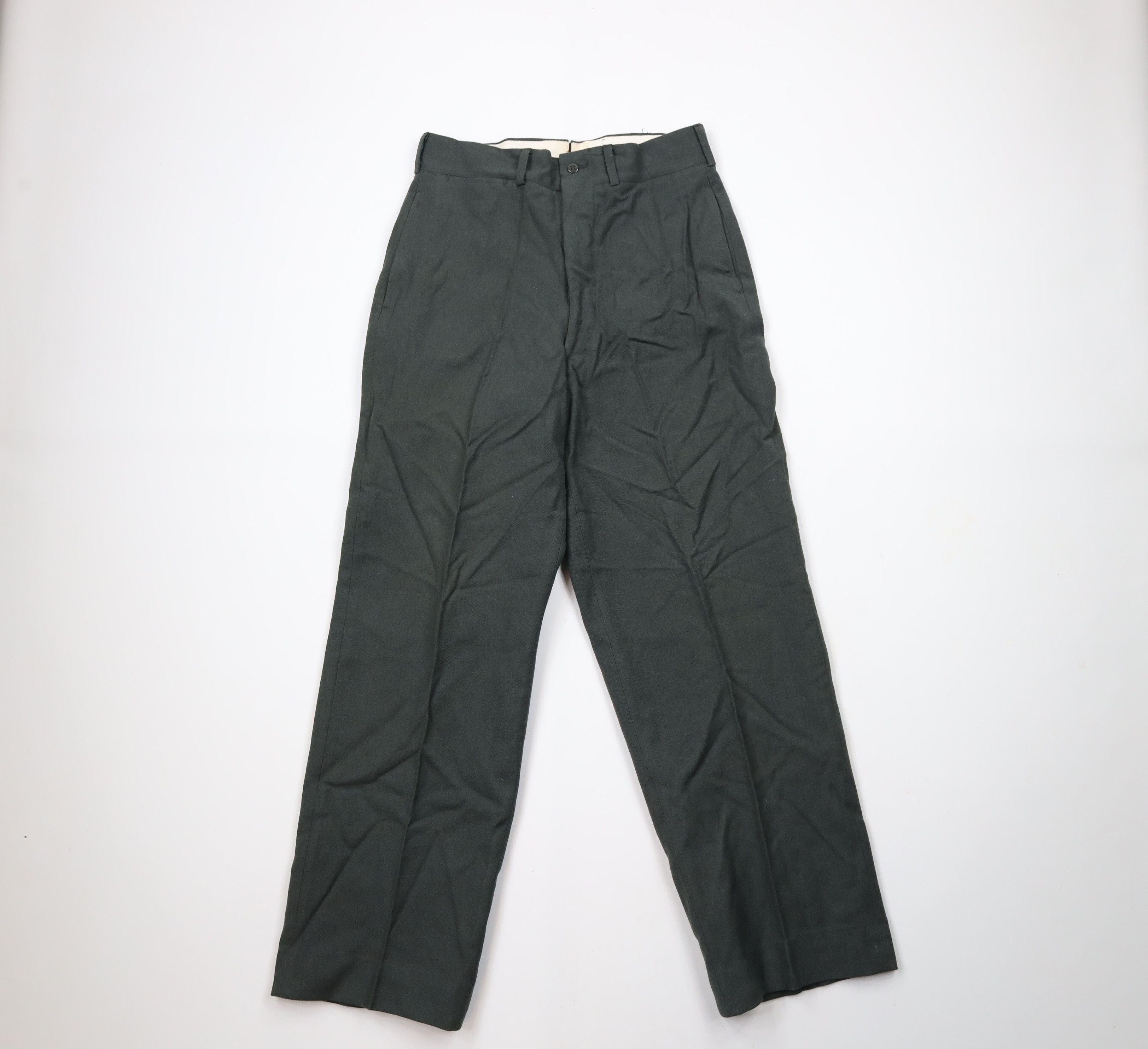 Vintage 50s Korean War Army Green 44 Trousers Pants USA