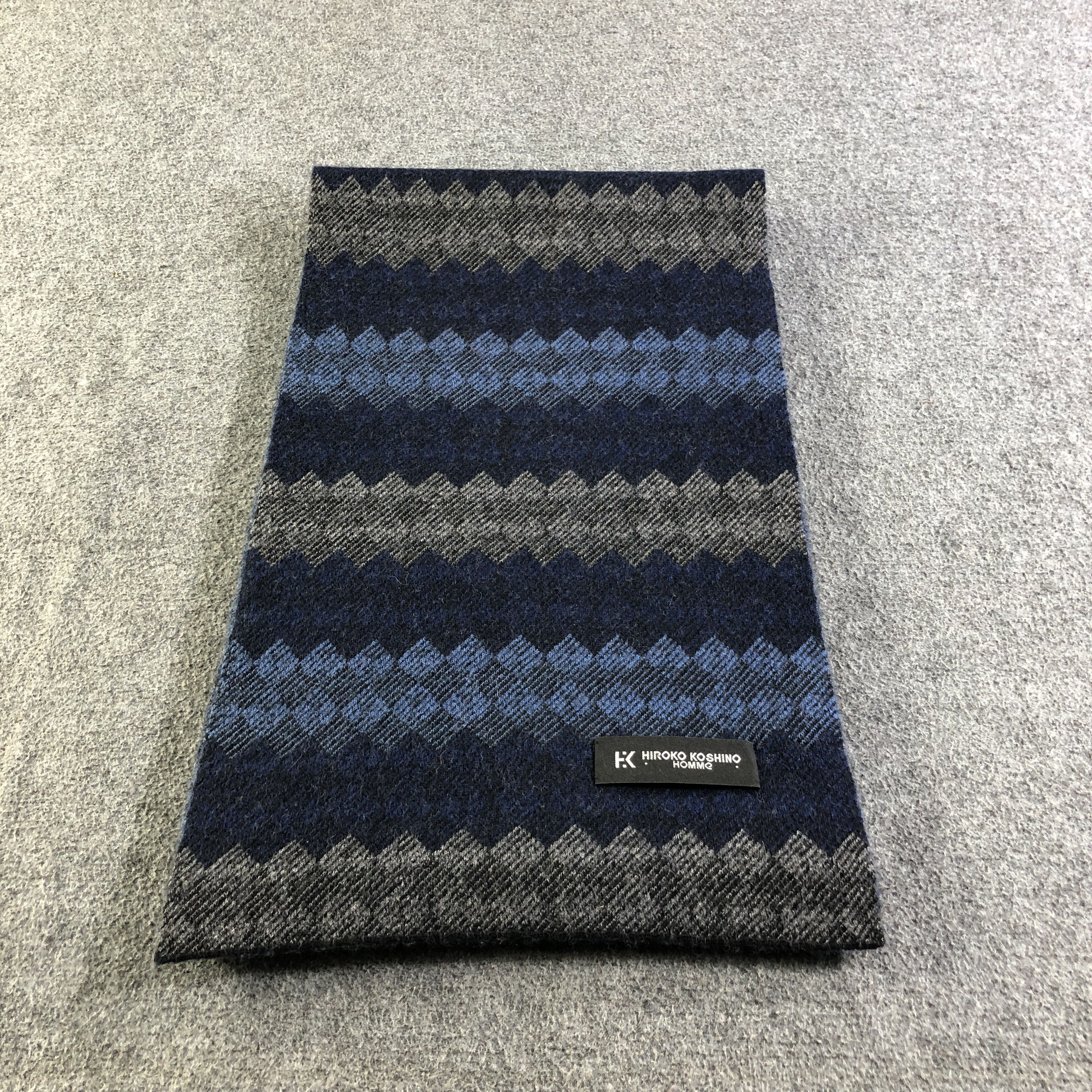 Hiroko Koshino Homme Hiroko Koshino Wool Scarf Muffler V2755 Size ONE SIZE - 3 Thumbnail