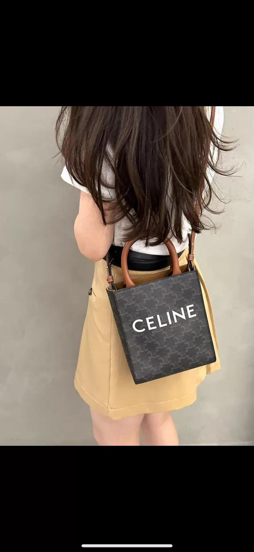 Celine Celine Cabas Triomphe Monogram Full Logo Piano Mini Tote Size ONE SIZE - 9 Thumbnail
