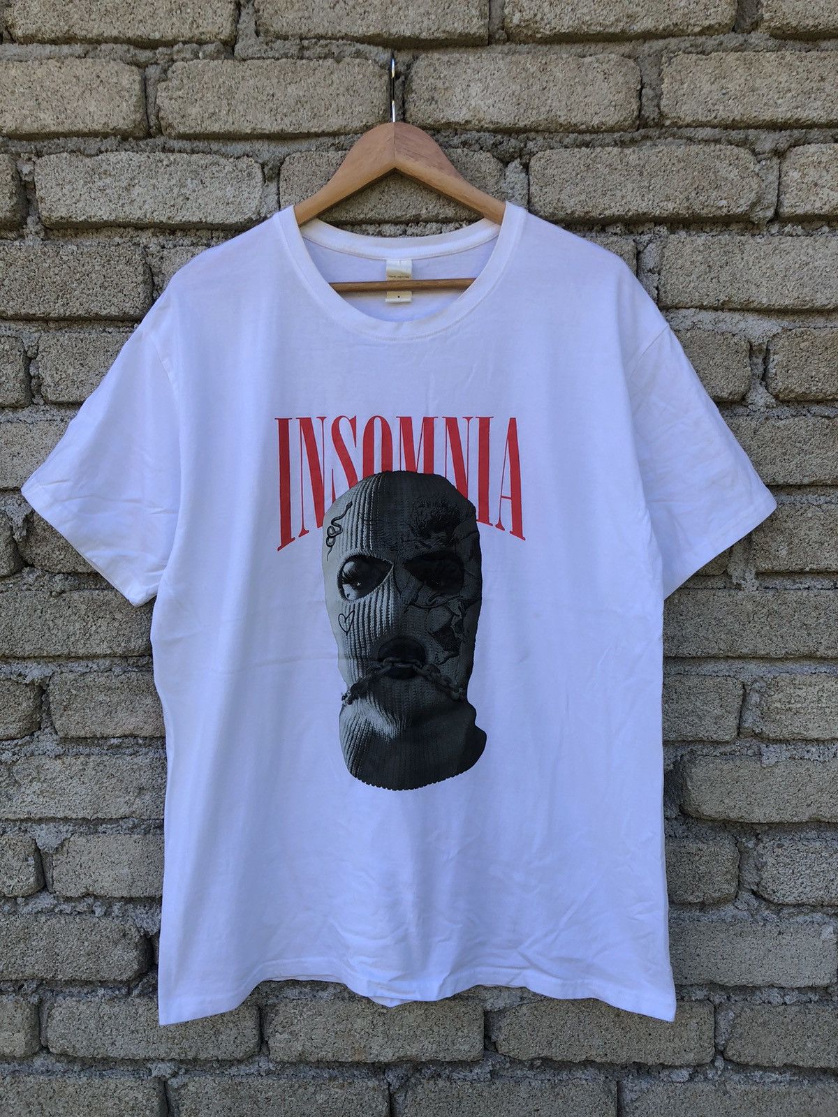 Japanese Brand Japanese Brands Streetwear Insomnia Balaclava Man Tshirt Size US L / EU 52-54 / 3 - 1 Thumbnail
