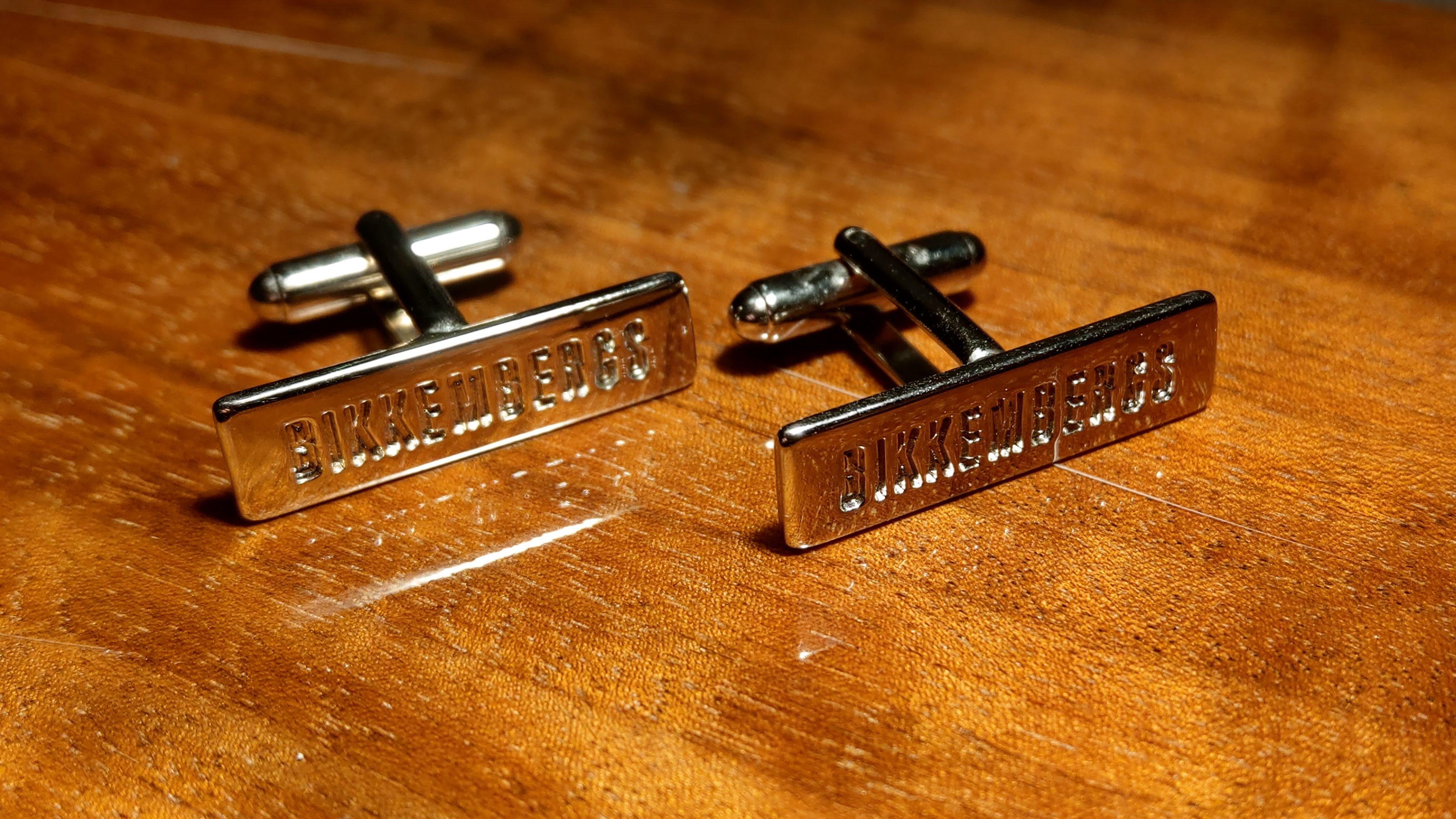 Dirk Bikkembergs Metal Typography Cufflinks BIKKEMBERGS [rare] Engraved Pins Size ONE SIZE - 5 Thumbnail