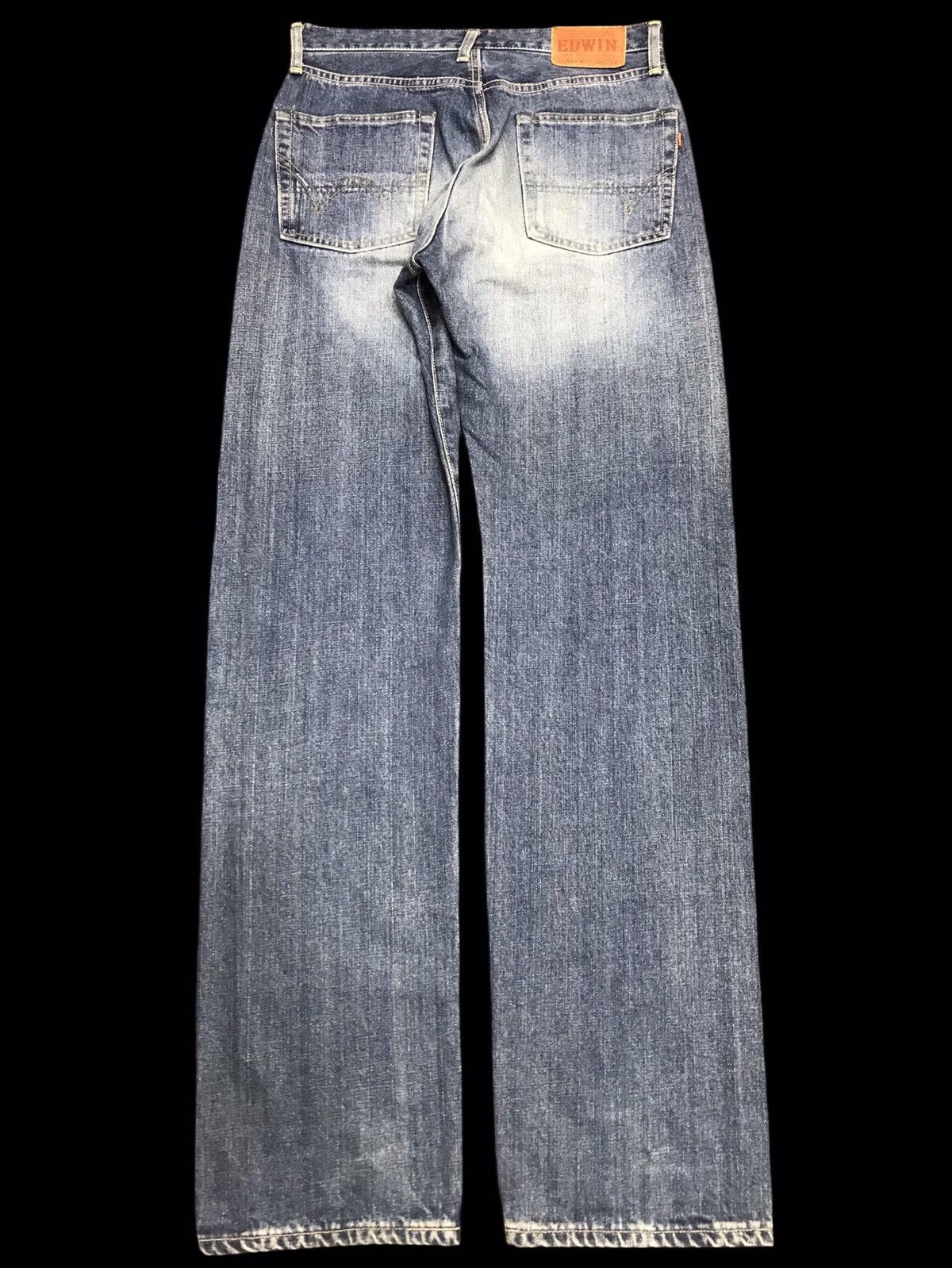 Edwin 💥WIDE💥VINTAGE EDWIN 505X SELVEDGE MINIMAL FADES DENIM F396 Size US 31 - 2 Thumbnail