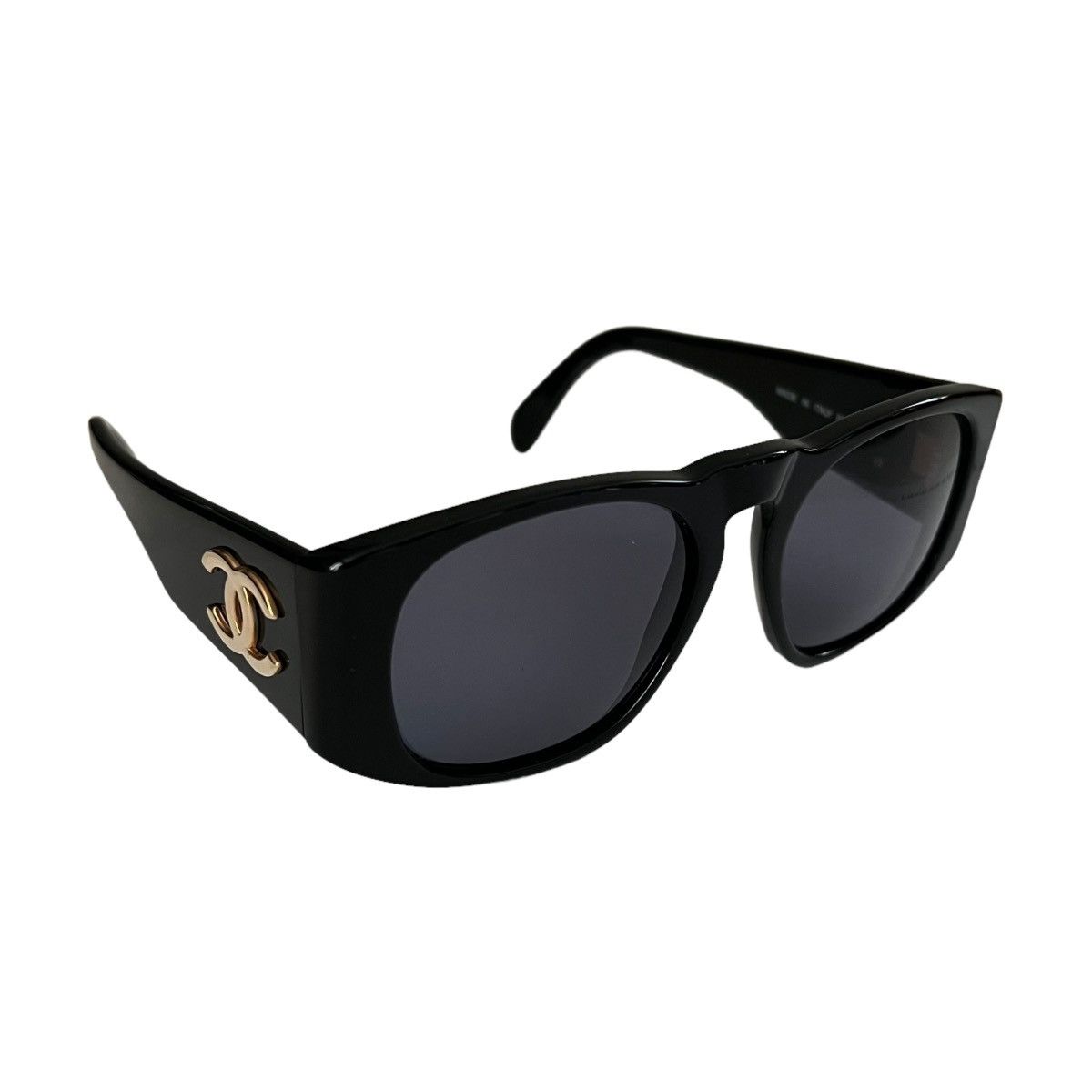 image of Chanel Cc Logo Sunglasses in Black, Women's
