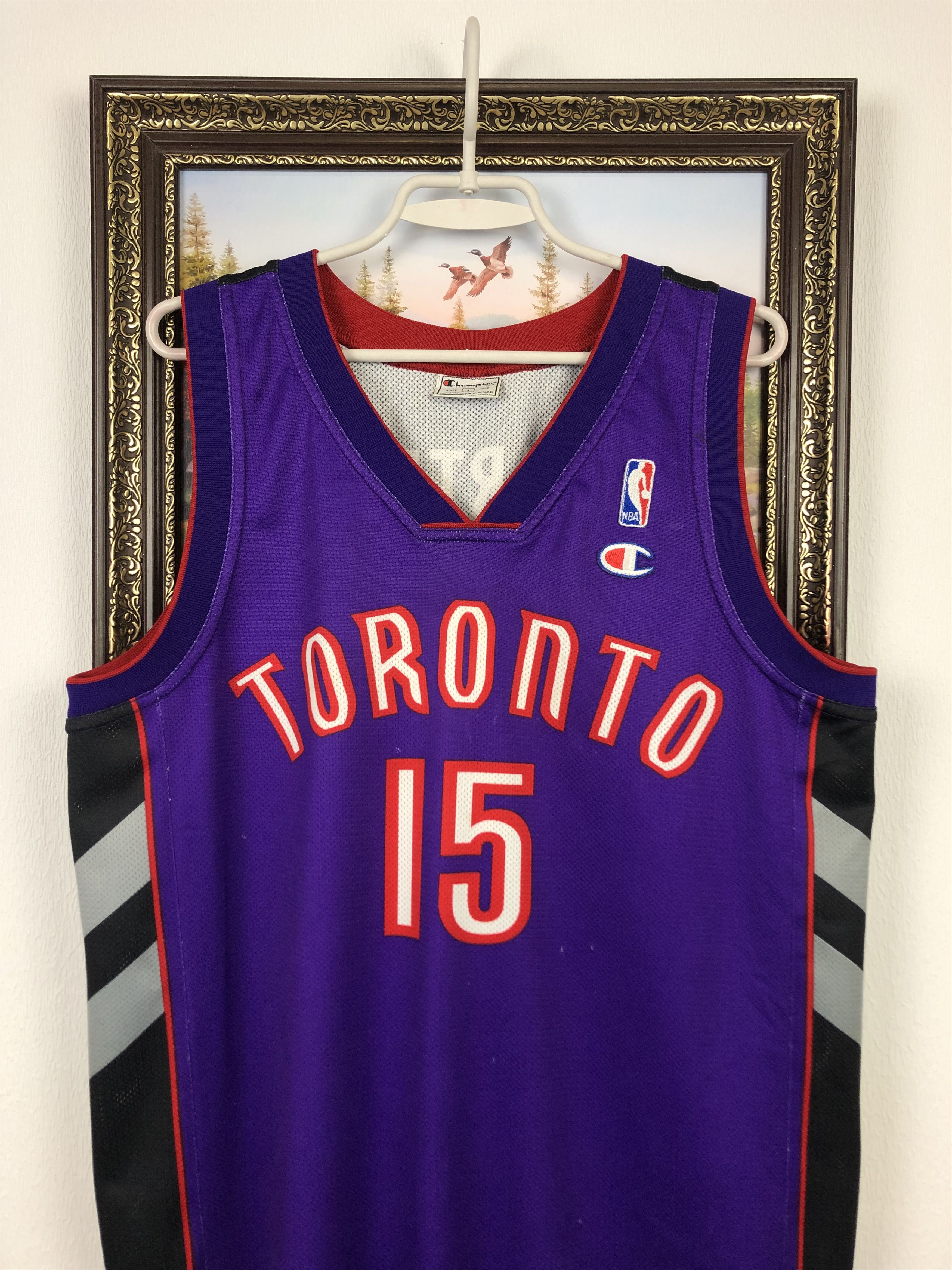 Champion Vintage Toronto Raptors Carter Champion Jersey NBA Rare Size US L / EU 52-54 / 3 - 2 Thumbnail