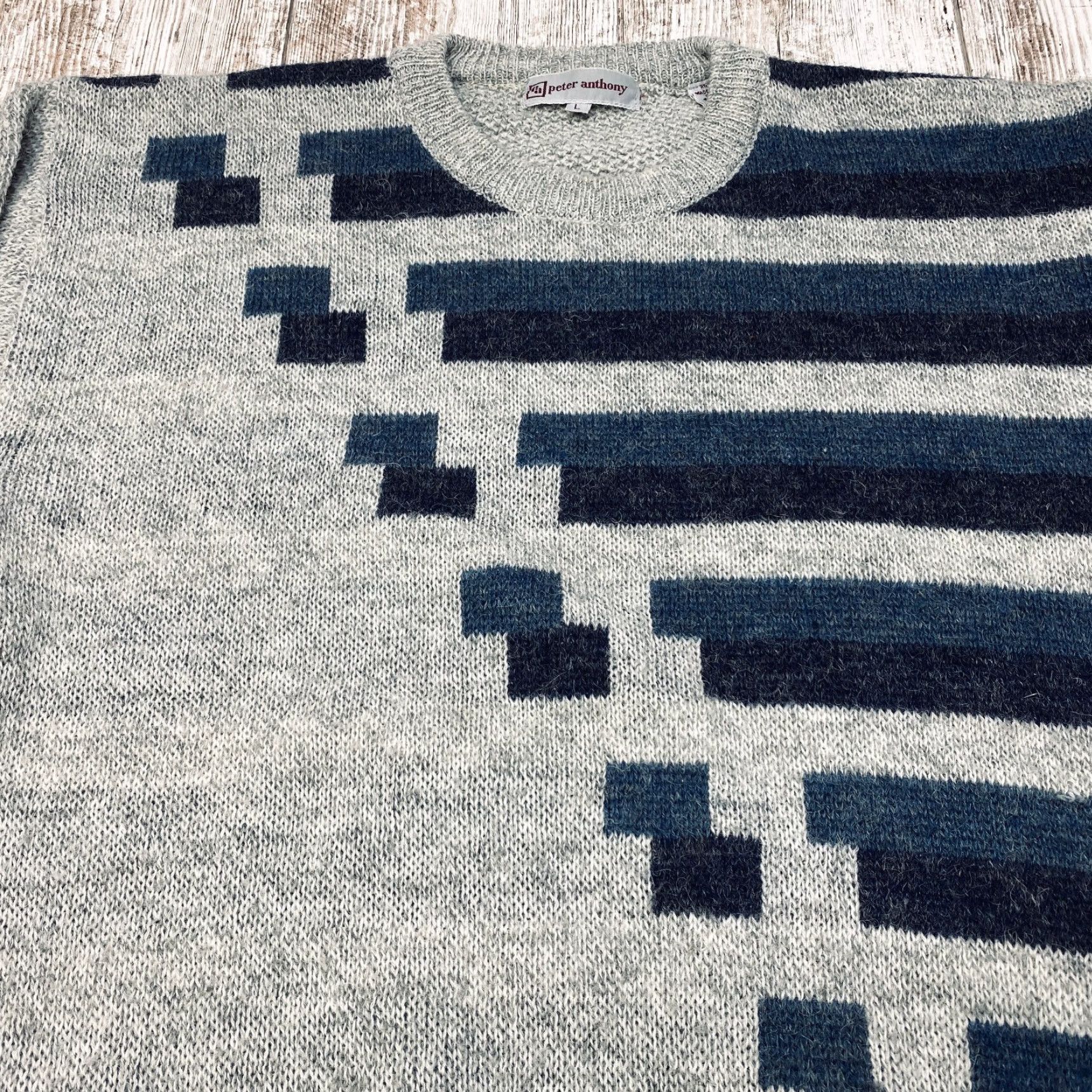 Vintage VINTAGE Peter Anthony Knit Sweater Mens Size Large Wool Blend Crew Neck 7401 Size US L / EU 52-54 / 3 - 5 Thumbnail