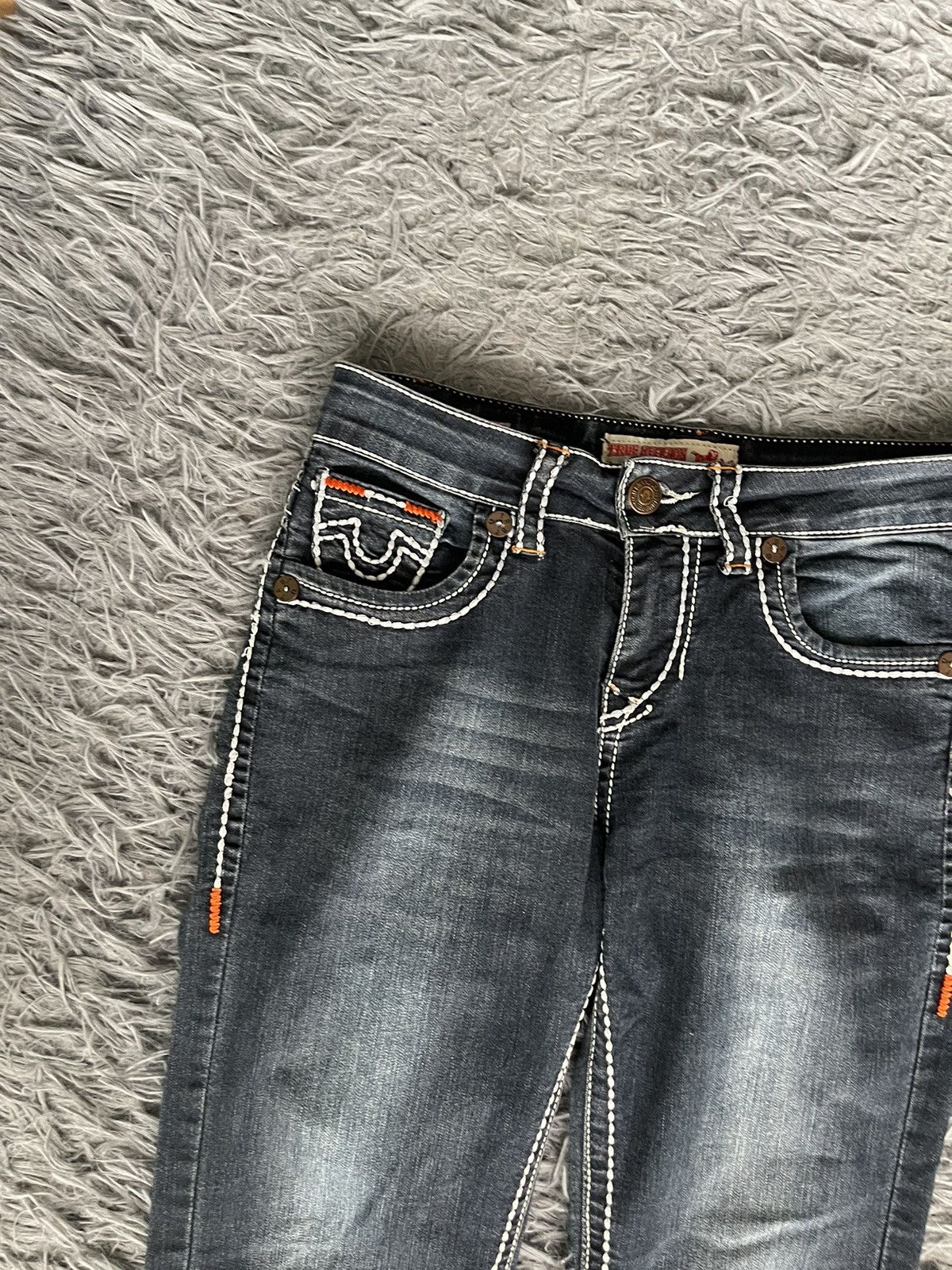 True Religion × Vintage True Religion Y2K vintage iconic denim pants jeans Size 27" / US 4 / IT 40 - 3 Thumbnail