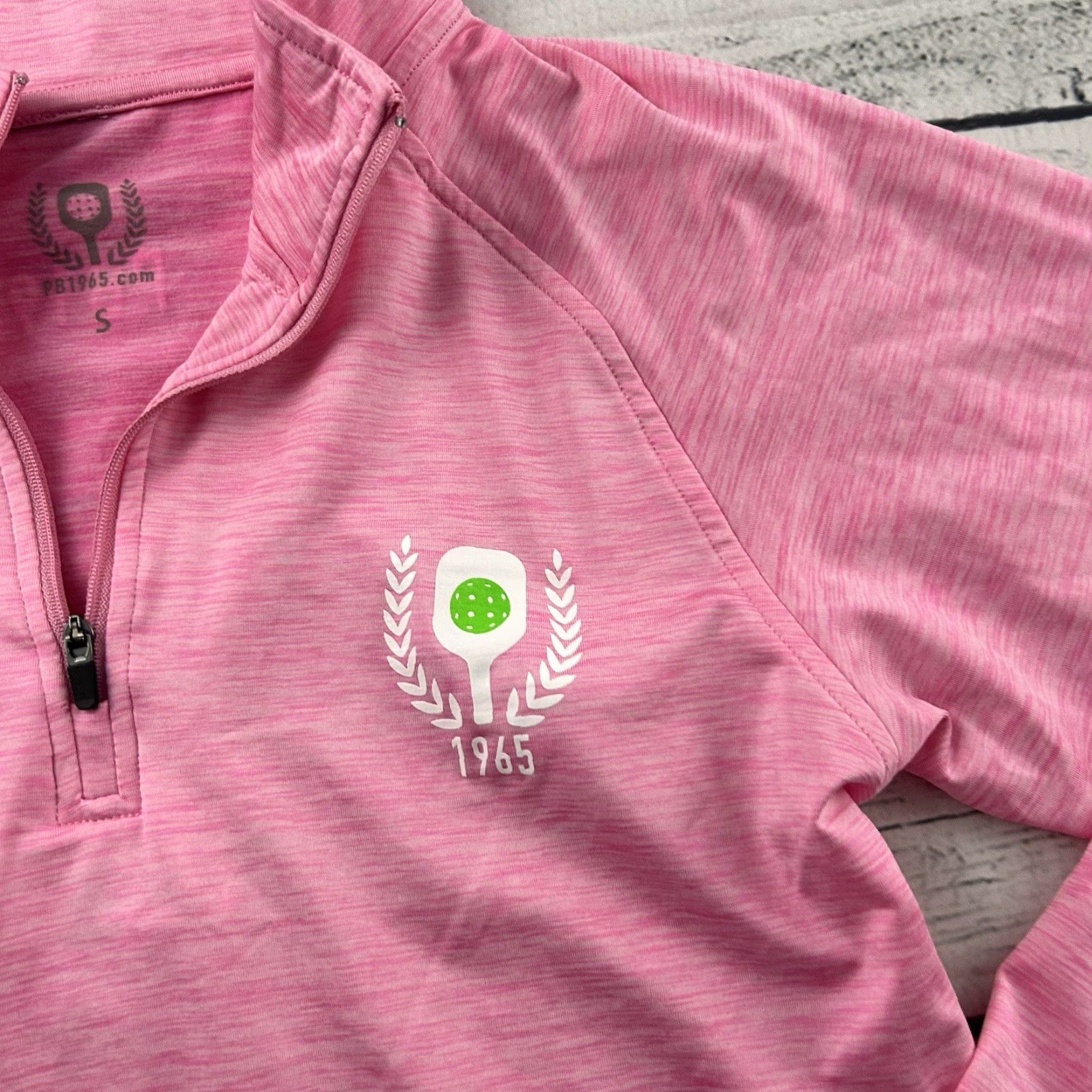 Pinko Pickleball 1965 1/4 Zip Pullover Athletic Jacket Women's Small Pink Shirt Jacket 1/4 Zip Size S / US 4 / IT 40 - 2 Thumbnail