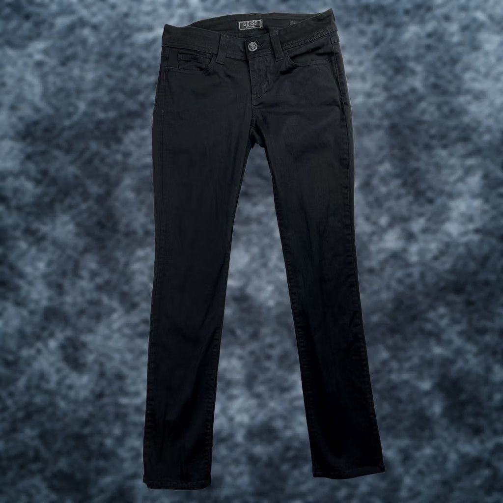 Apt. 9 Apt 9 Jeans Womens Sz 10 Black Mid Rise Bootcut 5-Pocket Denim Stretch Dark Wash Tummy Control Fall Winter Spring Features Pockets Mens? Size 32" / US 10 / IT 46 - 1 Thumbnail