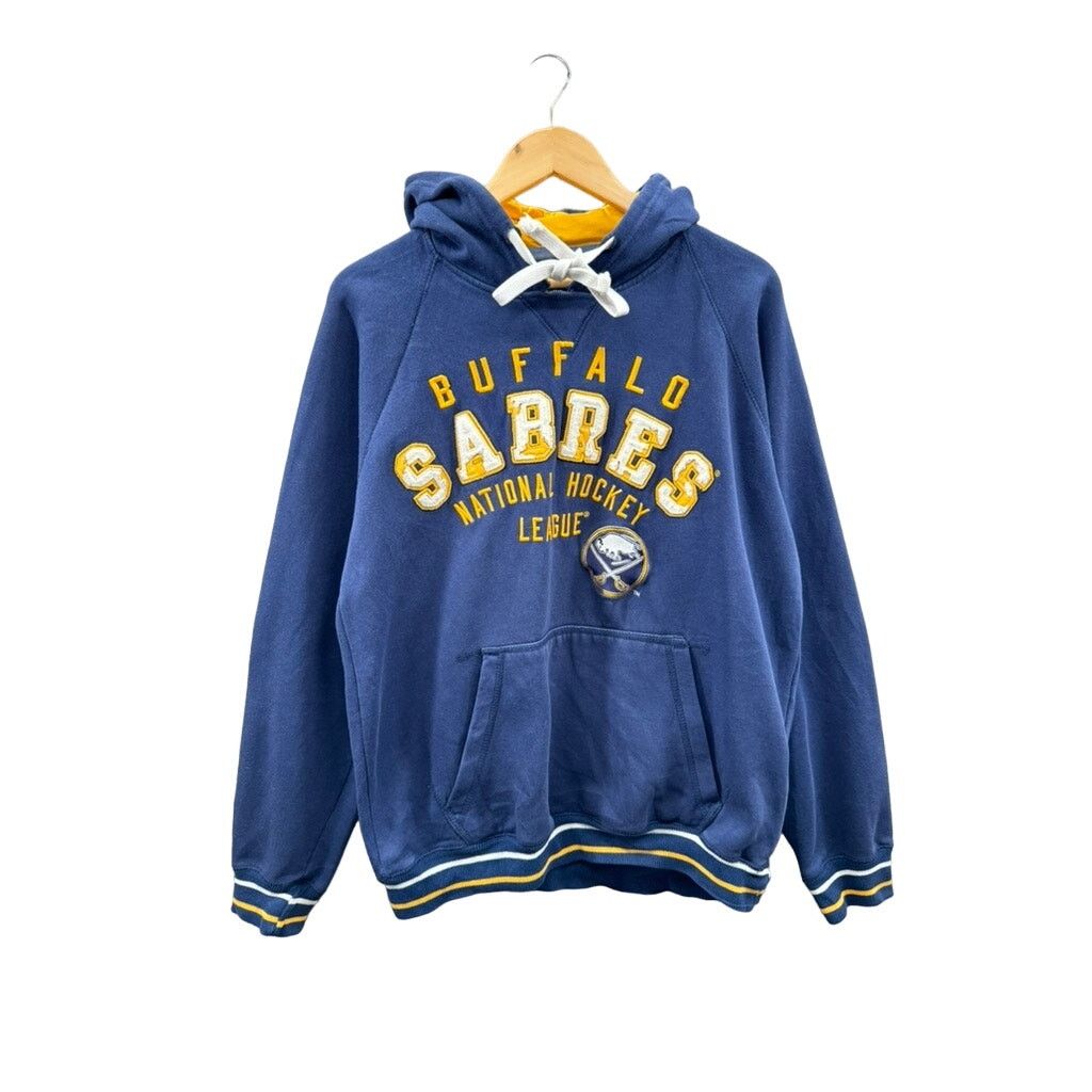 NHL × Vintage 2000's NHL Buffalo Sabres Distressed Embroidered Hoodie Size US L / EU 52-54 / 3 - 1 Thumbnail
