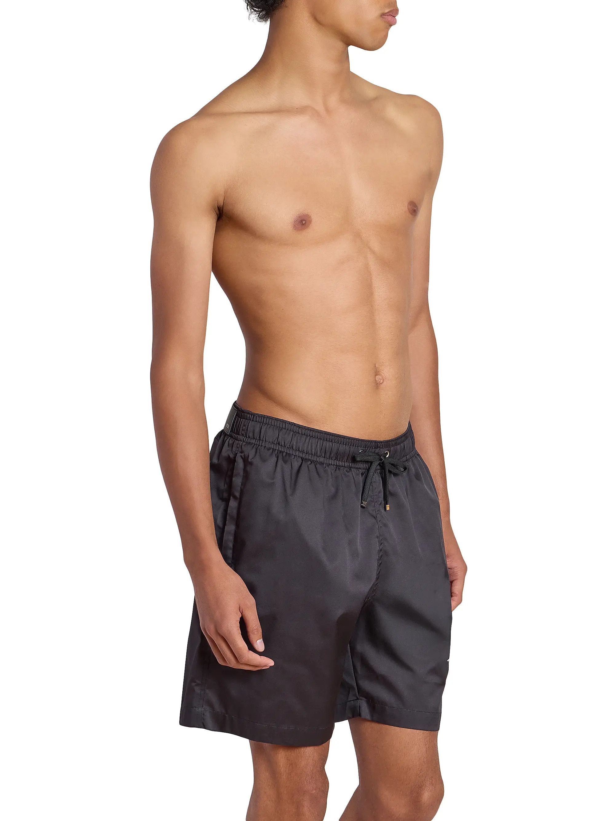 Amiri os11x0526 Chateau Crest Swim Trunks Shorts in Black Size US 32 / EU 48 - 4 Thumbnail