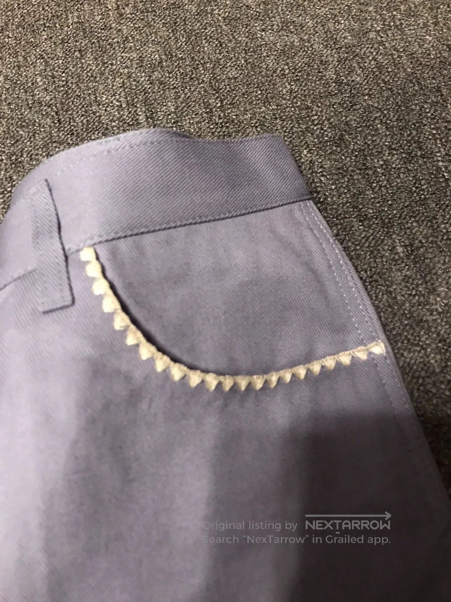 Gucci Purple Casual Pants with Decorative Pockets - Size 36. Size US 36 / EU 52 - 3 Thumbnail