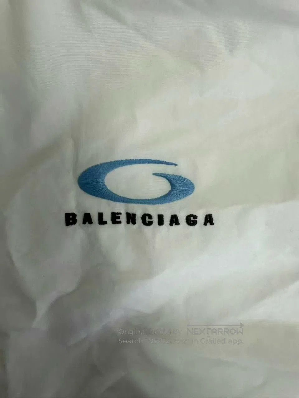Balenciaga Balenciaga Solid Logo Embroidered Collared Shirt. Size M / US 6-8 / IT 42-44 - 3 Thumbnail