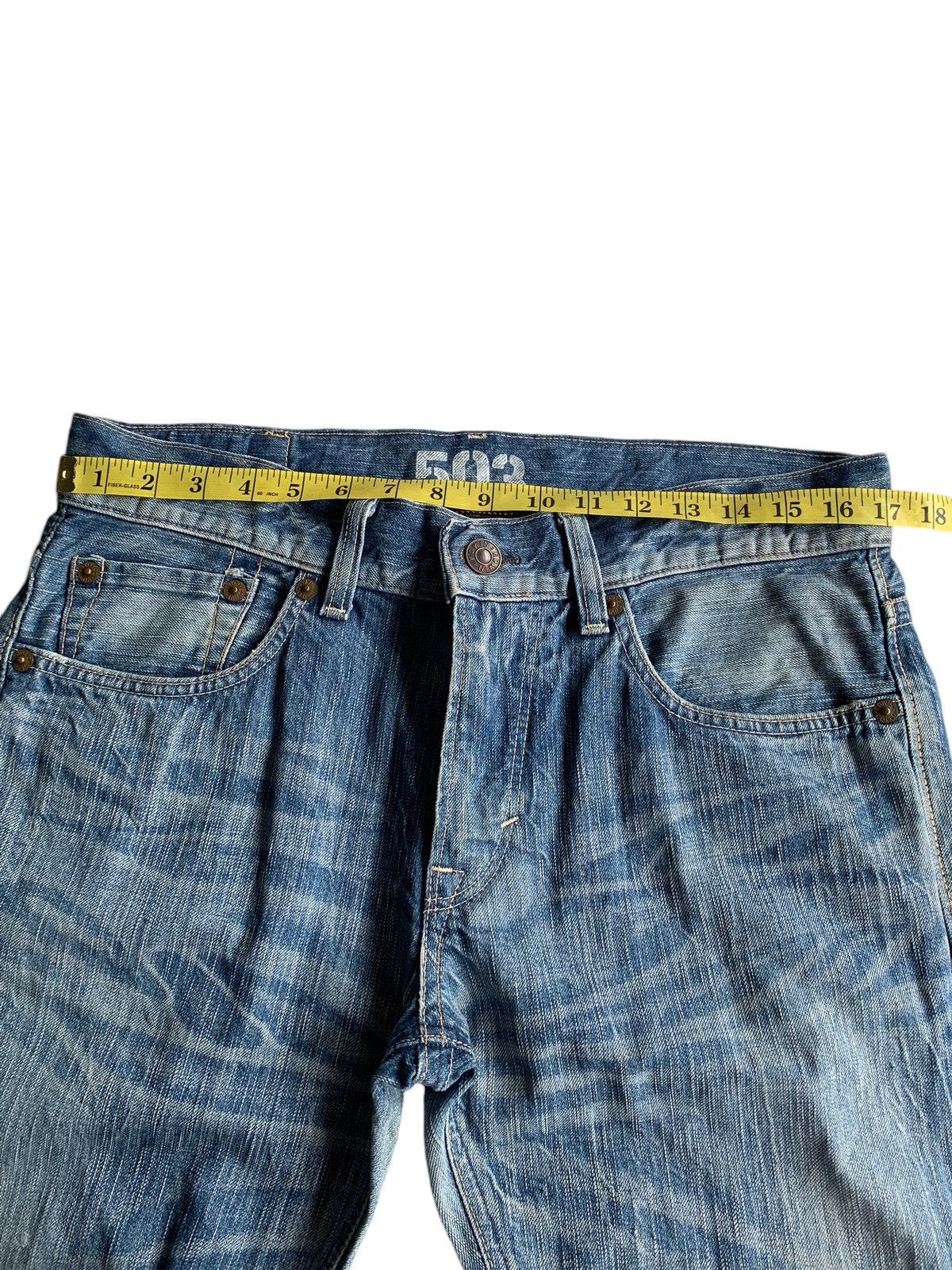 Edwin VINTAGE FLARE EDWIN 503 PUNK STYLE FADED AND RUSTY DENIM☠️🎌 Size US 34 / EU 50 - 12 Thumbnail