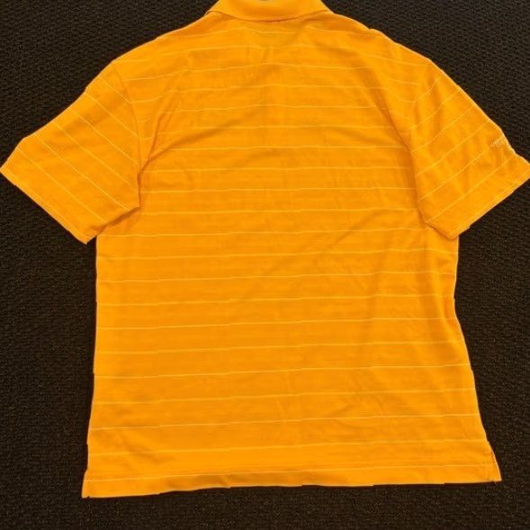 Nike Nike Golf Polo Shirt Mens Medium Yellow White Stripe Dri-Fit Magnolia Grove Size US M / EU 48-50 / 2 - 2 Thumbnail