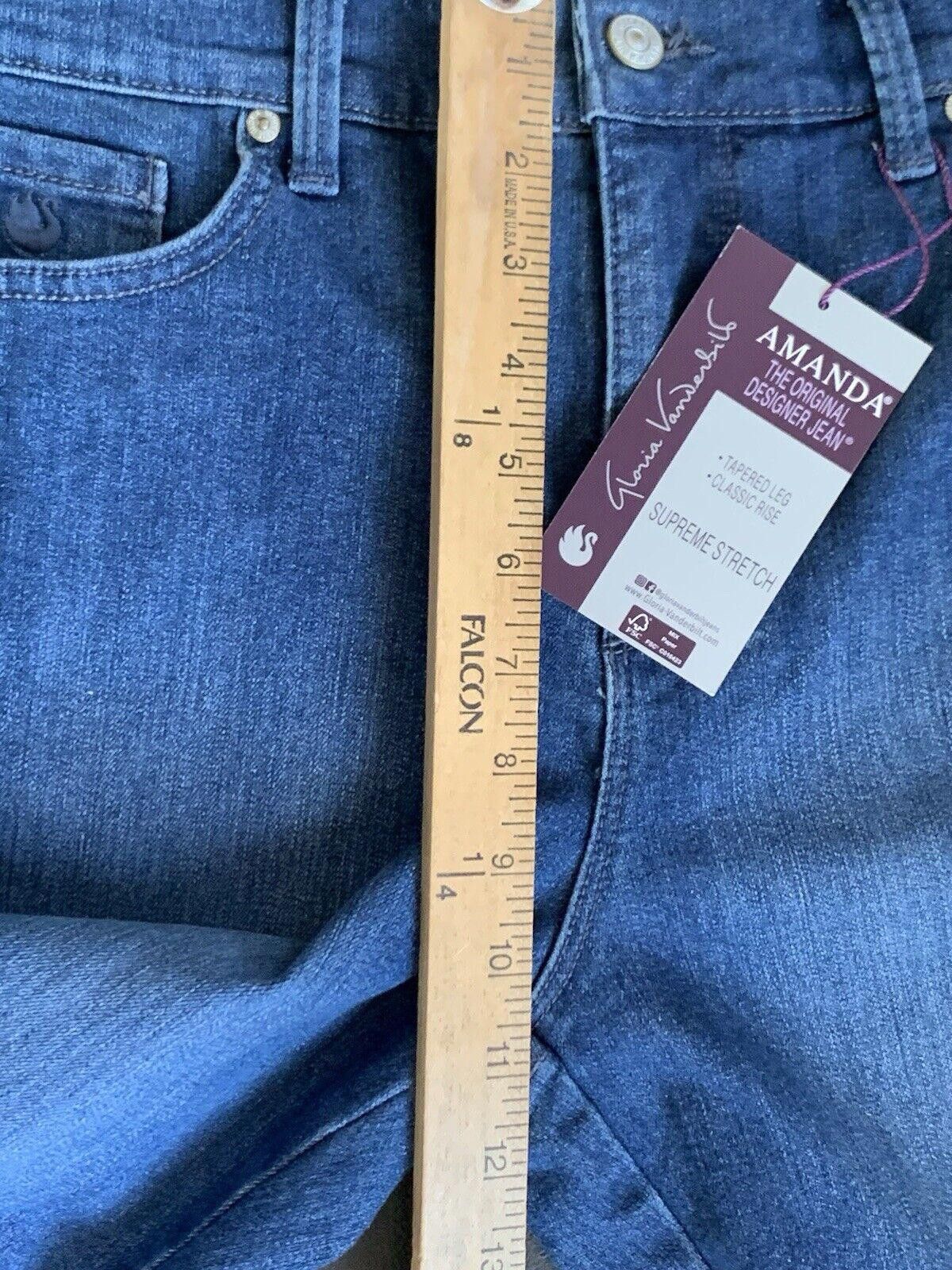 Gloria Vanderbilt Gloria Vanderbilt Jeans Amanda Tapered Leg Classic Rise Size 32" / US 10 / IT 46 - 8 Thumbnail