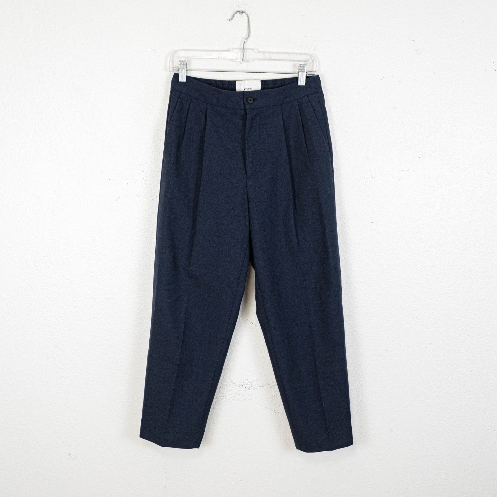 Other Cellar Door BALLET Pleated Trouser Pants Navy Wool blend 44 Size US 28 / EU 44 - 2 Thumbnail