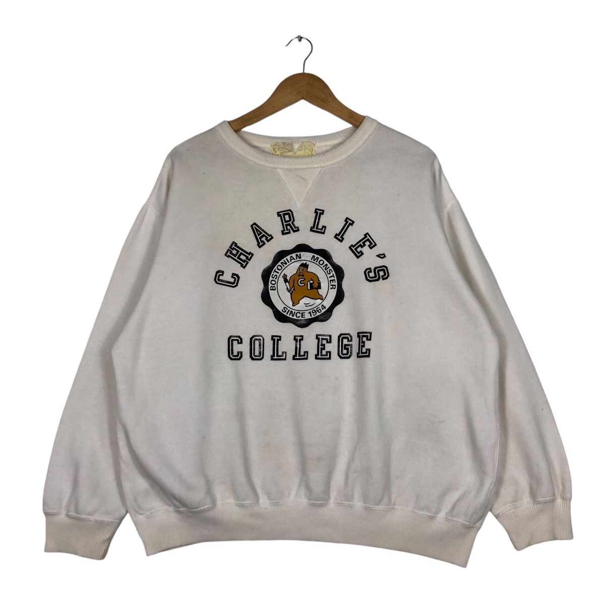 Japanese Brand × Vintage Charlie College Vintage Sweatshirt 90s Rare Large Size Size US L / EU 52-54 / 3 - 1 Thumbnail