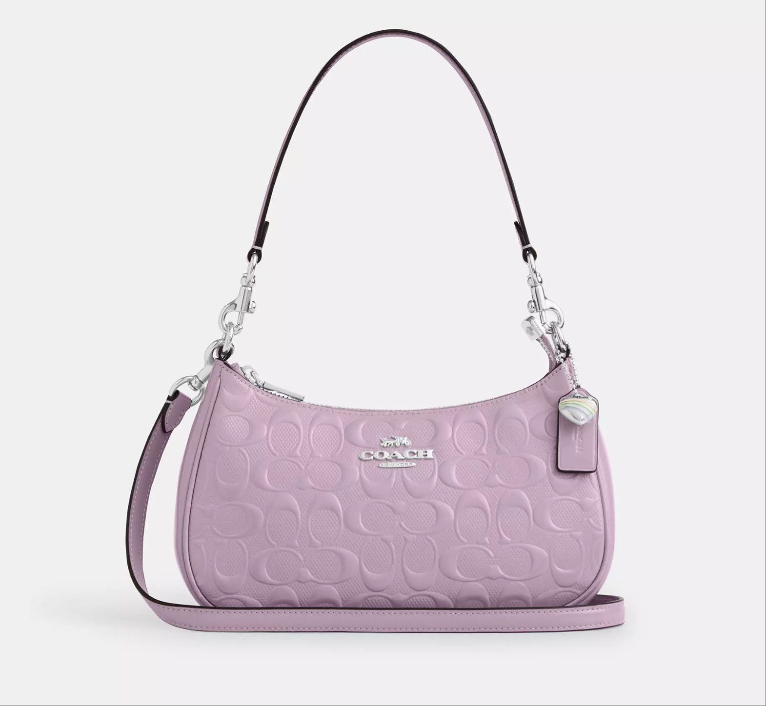 Coach Teri Shoulder Bag In Signature Leather Heart Charm CDA98 Size ONE SIZE - 9 Thumbnail