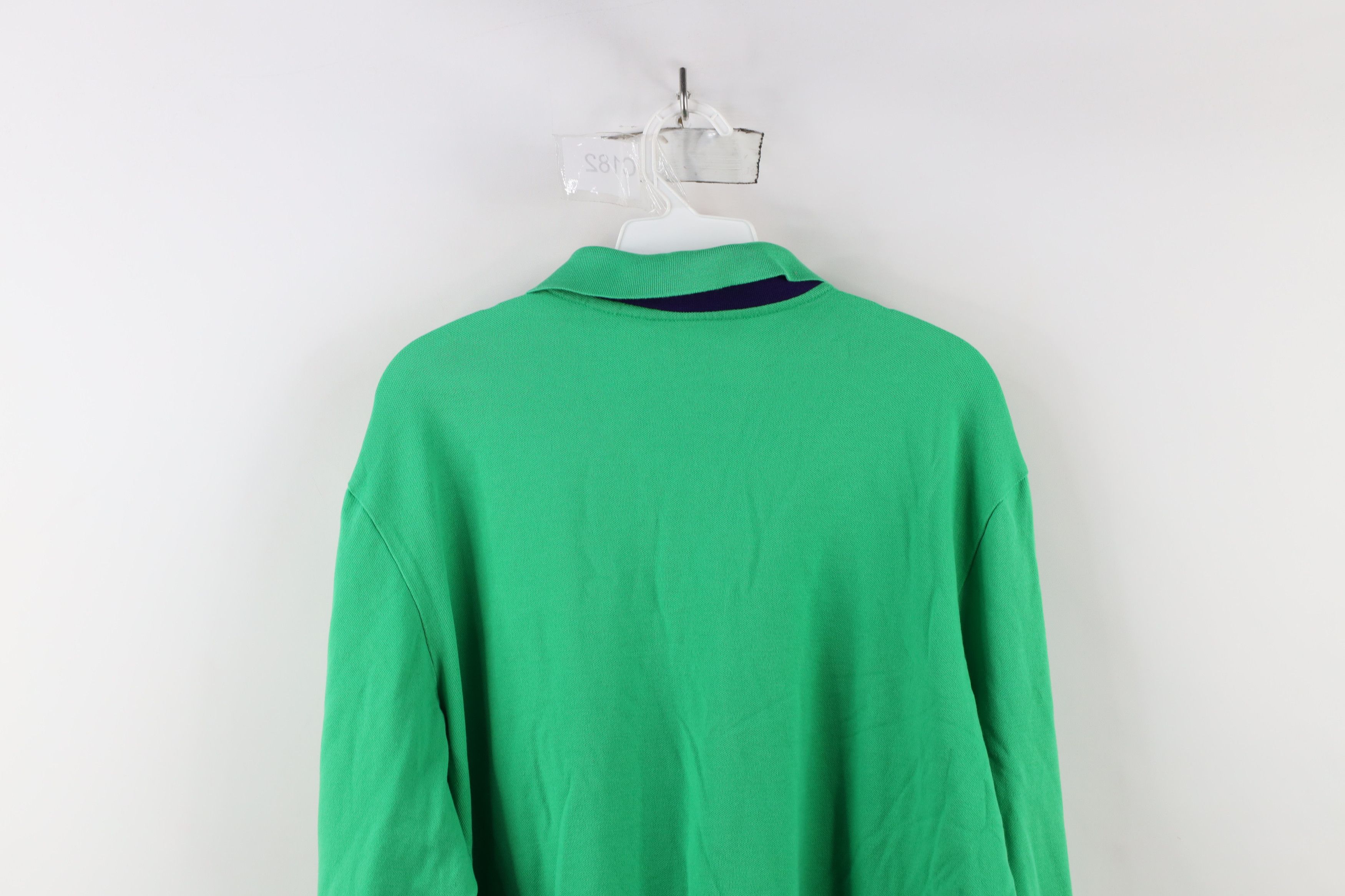 Ralph Lauren × Vintage Polo Golf Ralph Lauren Cotton Long Sleeve Polo Shirt Green Size US XL / EU 56 / 4 - 12 Thumbnail