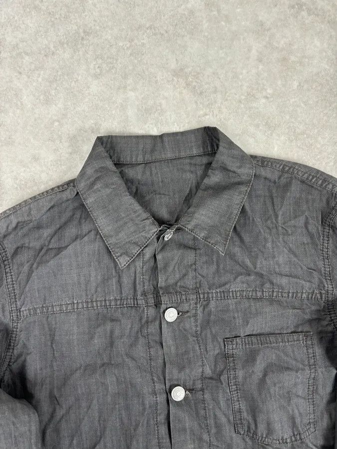 Jil Sander 2000s Jil Sander Grey Boxy Cut Denim Jacket Size US M / EU 48-50 / 2 - 4 Thumbnail