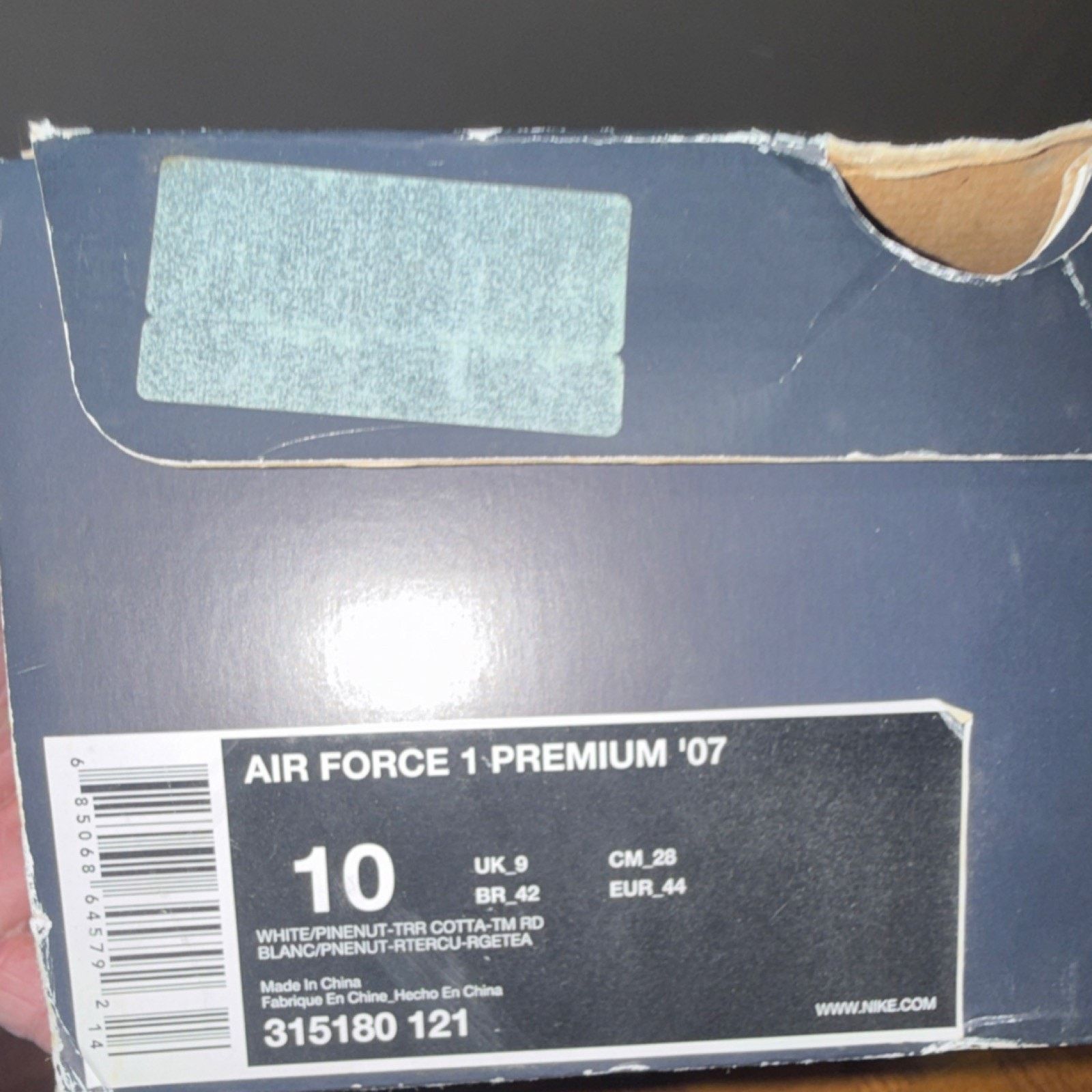 Nike Nike Air Force 1 Premium '07 White Pinenut Terra Cotta Men10 Size US 10 / EU 43 - 10 Thumbnail