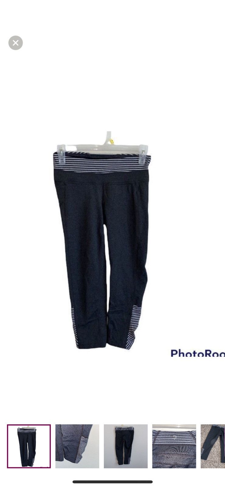 Athleta Athleta XS striped balance cropped leggings Size 25" / US 0 / IT 36 - 1 Thumbnail