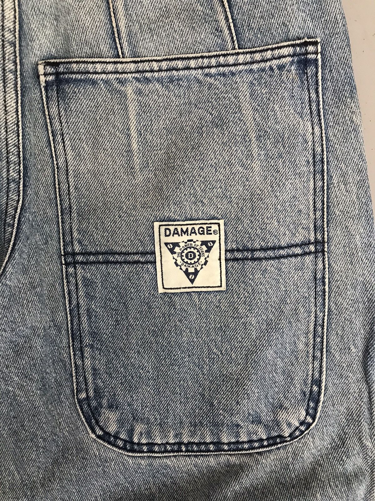 Vintage OLD MONEY DAMAGE DOUBLE KNEE DENIM Size US 30 / EU 46 - 9 Thumbnail