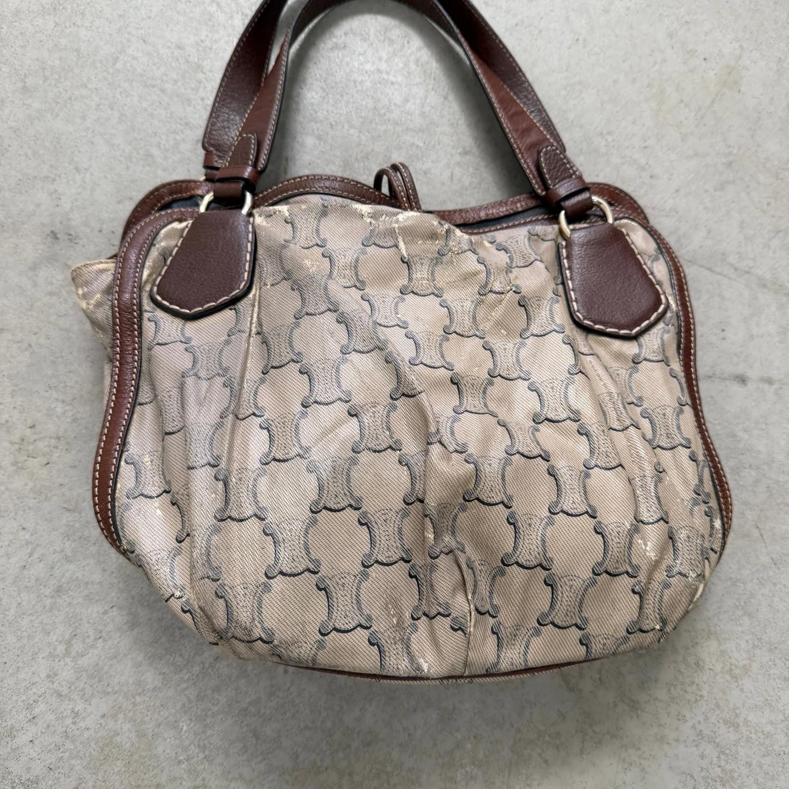 Celine Celine Macadam PVC Shoulder Bag Brown Size ONE SIZE - 5 Thumbnail