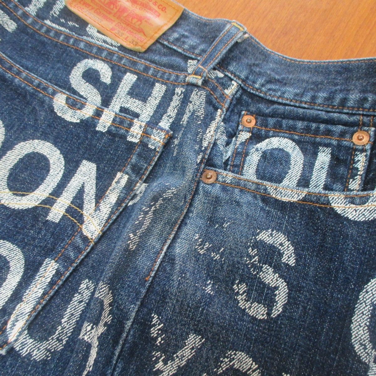 Junya Watanabe SS02 Full Print Poem Denim Size US 34 / EU 50 - 3 Thumbnail