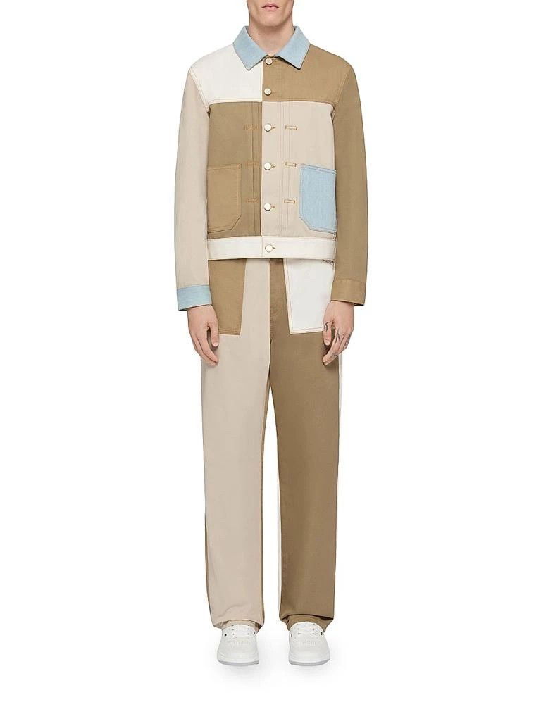 Givenchy o1w1db10426 Patchwork Jacket in Upcycled Denim in Multicolor Size US L / EU 52-54 / 3 - 2 Thumbnail