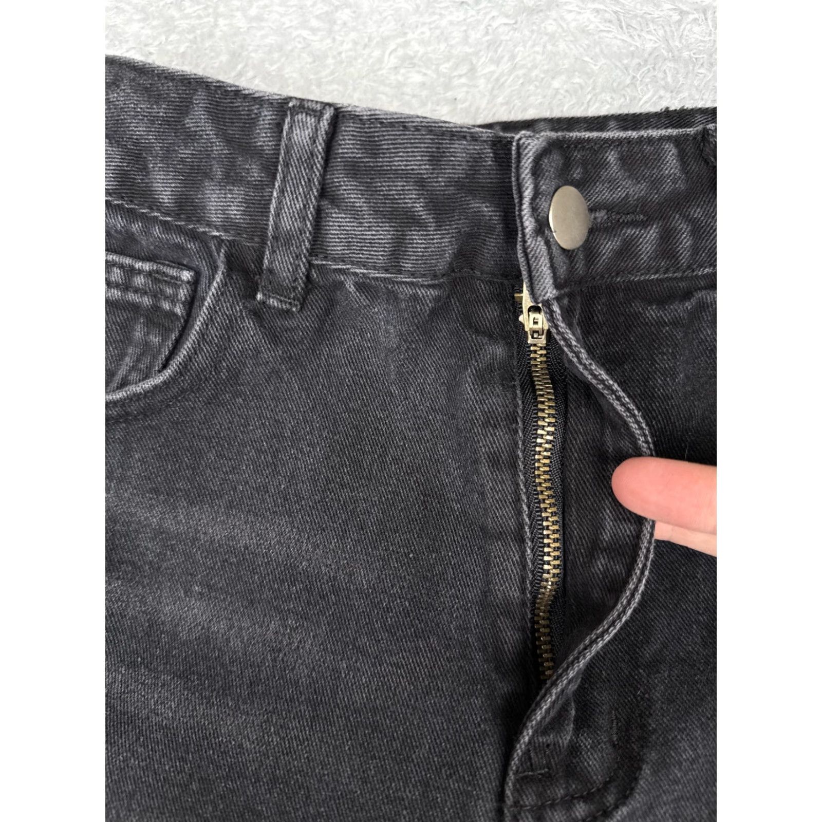 Shein SHEIN Jeans Women 6 Black High Rise Straight Leg Mom Fit Pant Casual 26x30 Size 32" / US 10 / IT 46 - 5 Thumbnail