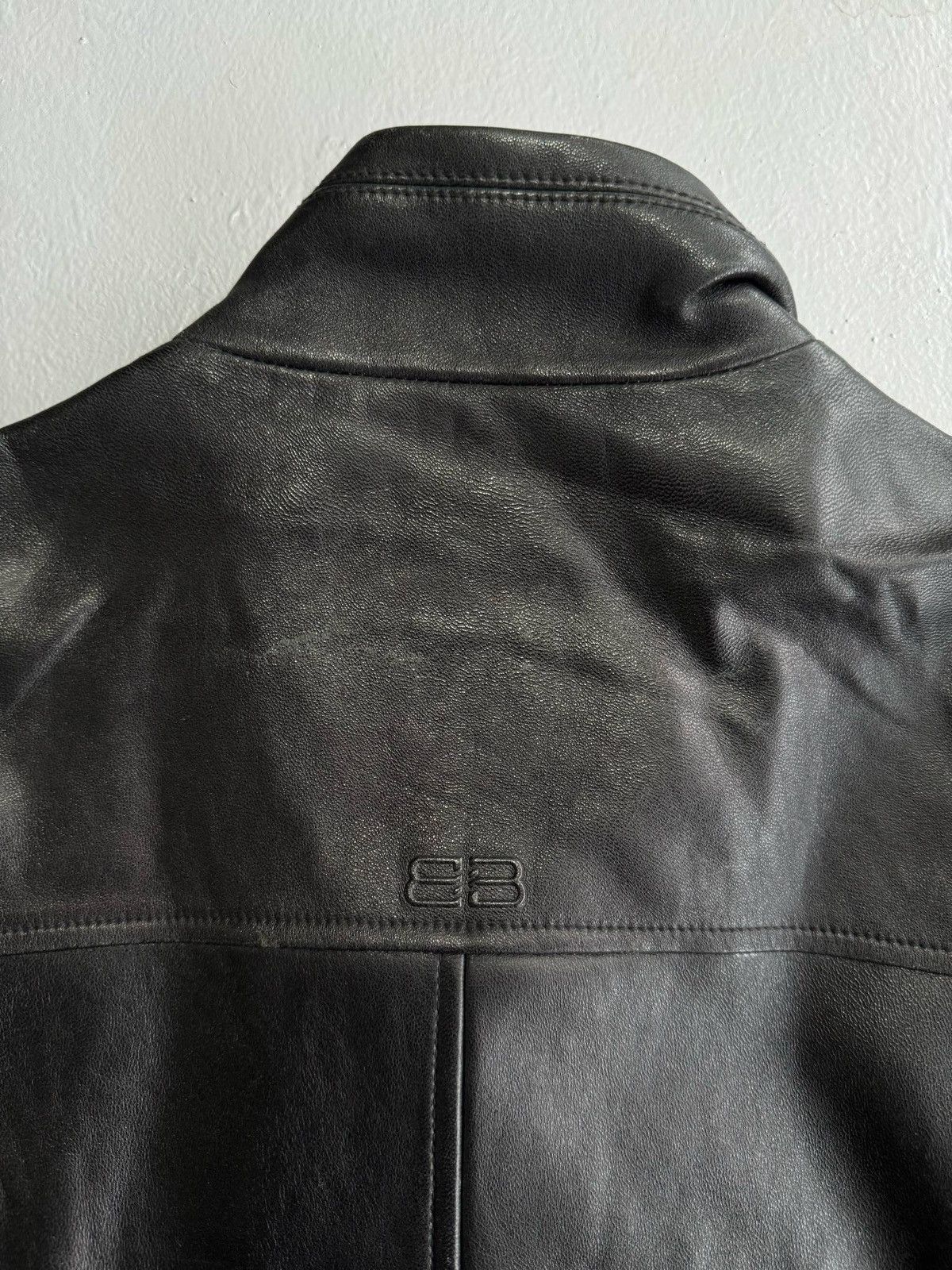 Balenciaga Balenciaga - Nicolas Ghesquiere Leather Jacket Size US XL / EU 56 / 4 - 7 Thumbnail