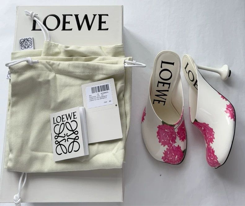 Loewe LOEWE Printed Toy high heel slippers Size US 6.5 / IT 36.5 - 1 Thumbnail